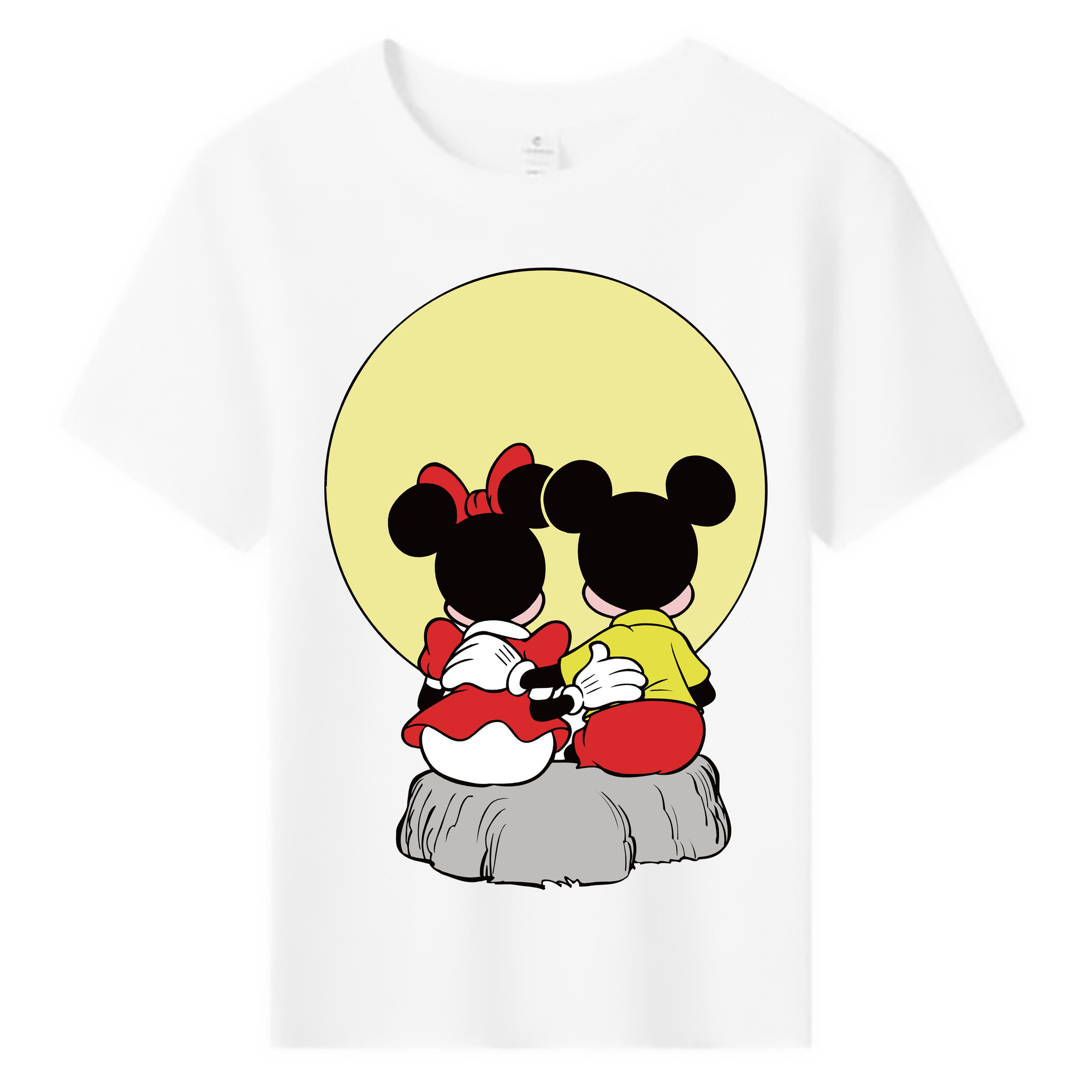 ミッキーマウス Mickey Mouse 綿100％キッズTシャツ（フロントプリント）