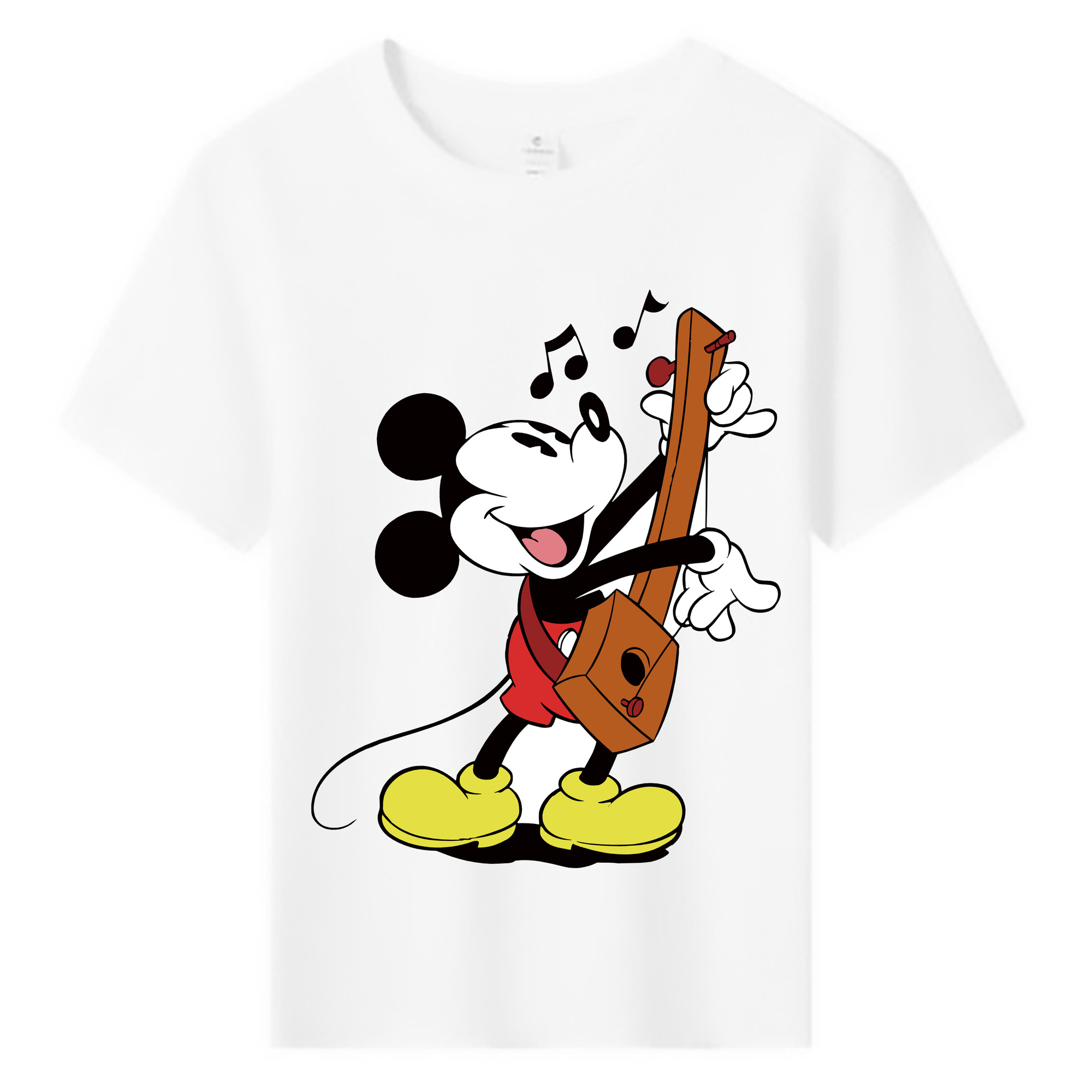 ミッキーマウス Mickey Mouse 綿100％キッズTシャツ（フロントプリント）