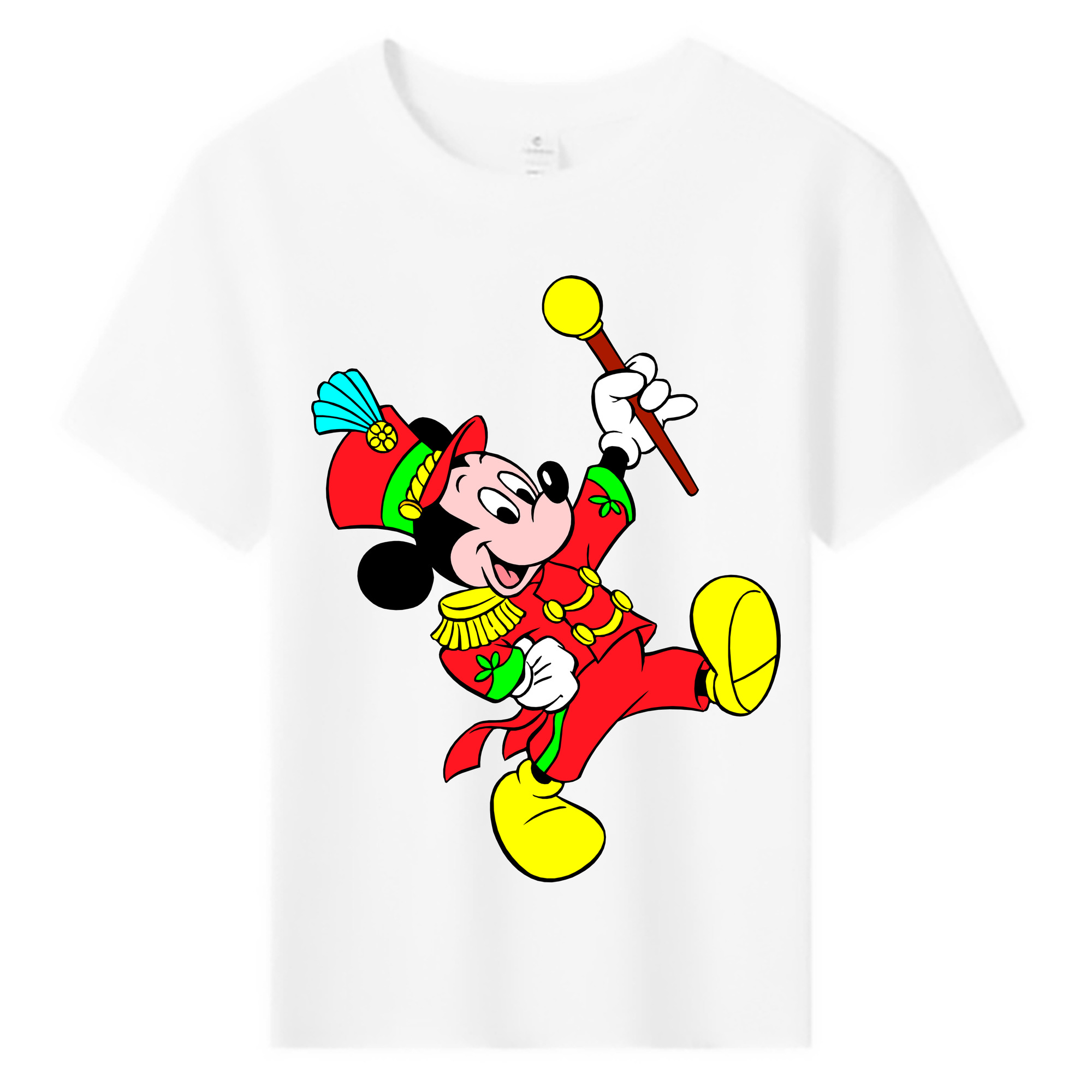 ミッキーマウス Mickey Mouse 綿100％キッズTシャツ（フロントプリント）