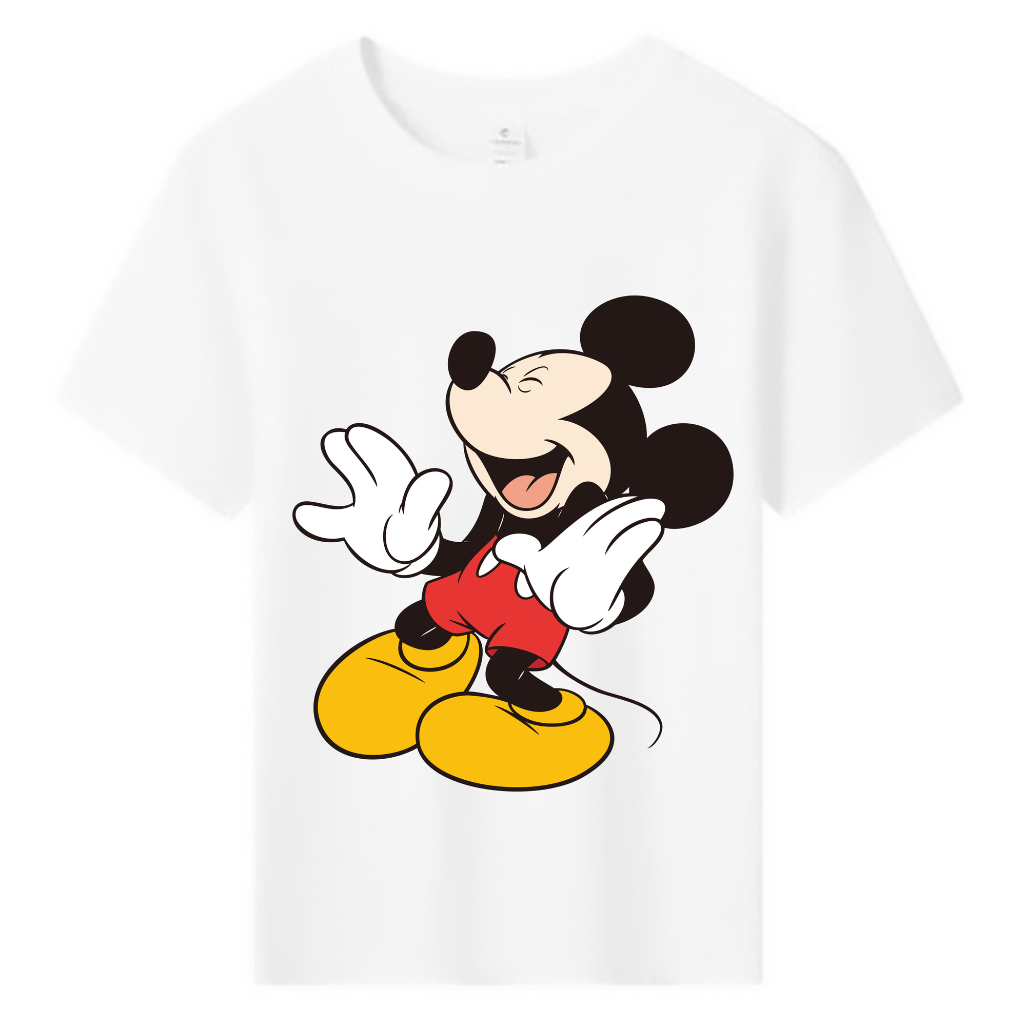 ミッキーマウス Mickey Mouse 綿100％キッズTシャツ（フロントプリント）