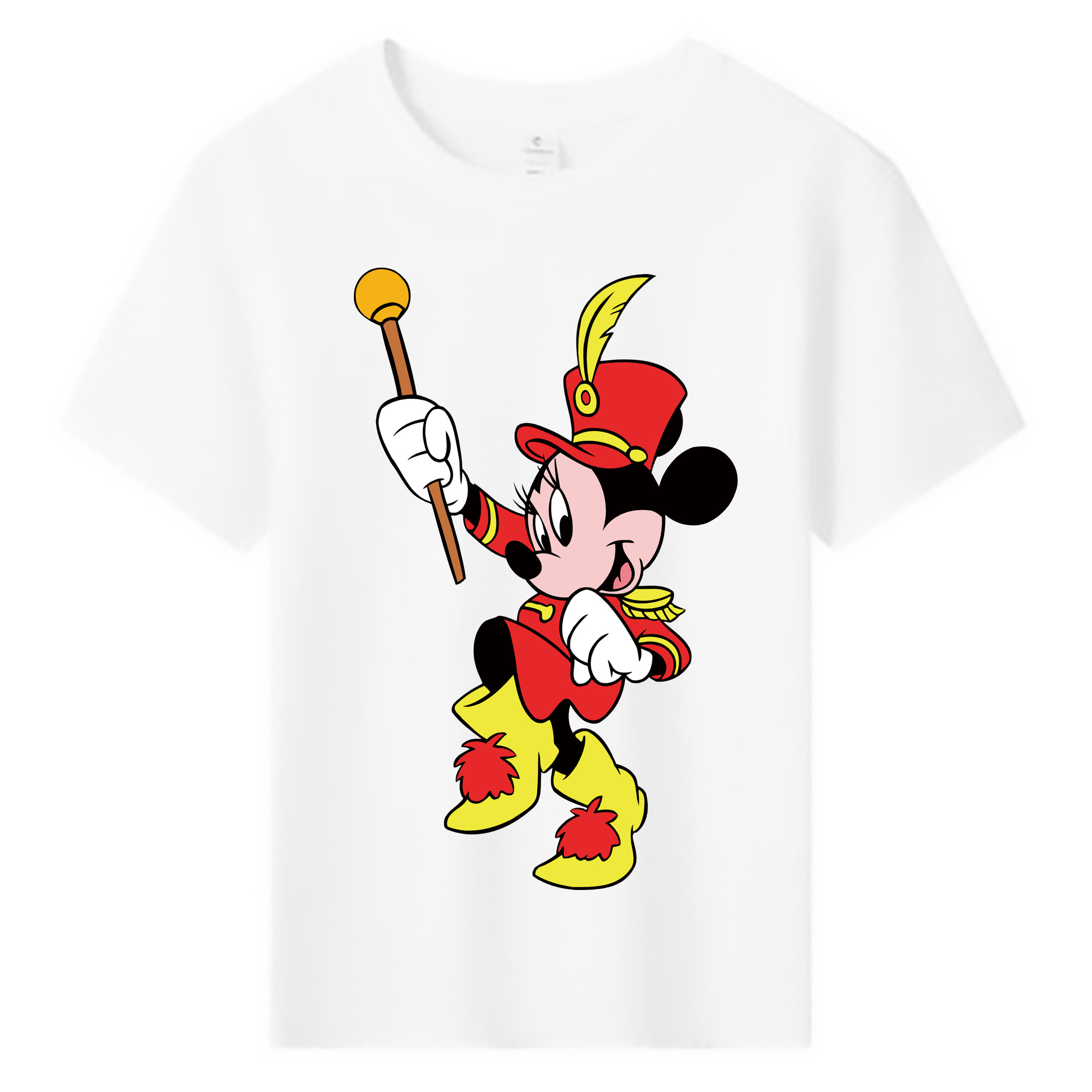 ミッキーマウス Mickey Mouse 綿100％キッズTシャツ（フロントプリント）