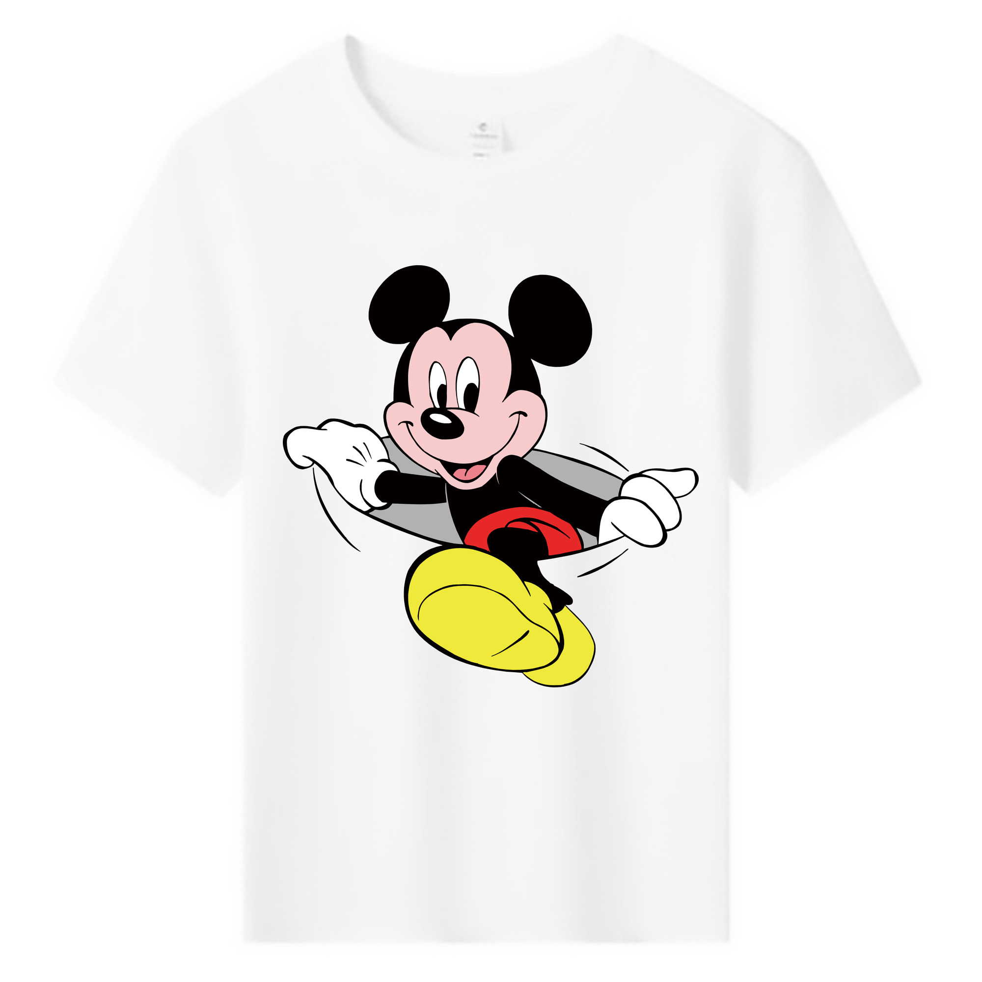 ミッキーマウス Mickey Mouse 綿100％キッズTシャツ（フロントプリント）