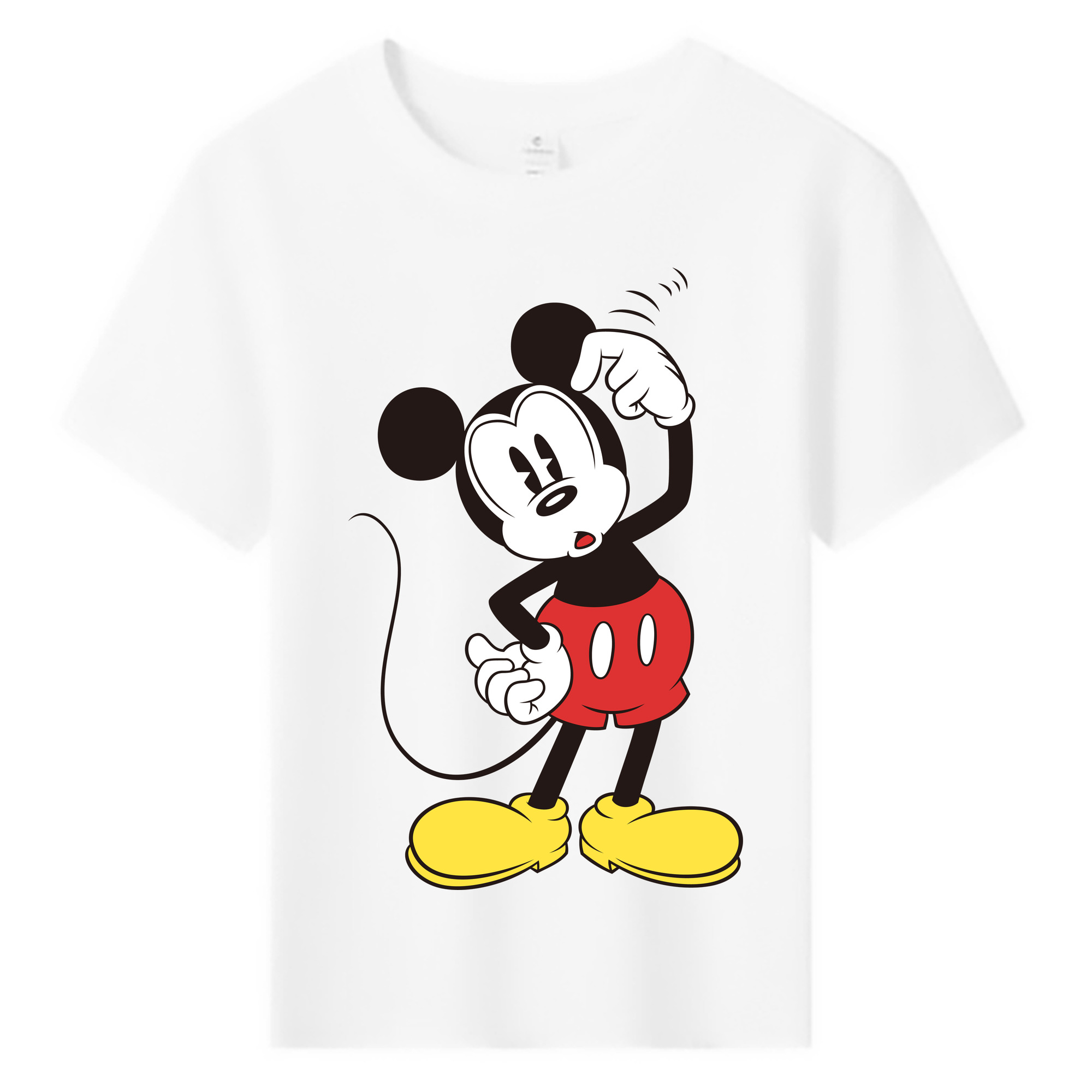 ミッキーマウス Mickey Mouse 綿100％キッズTシャツ（フロントプリント）