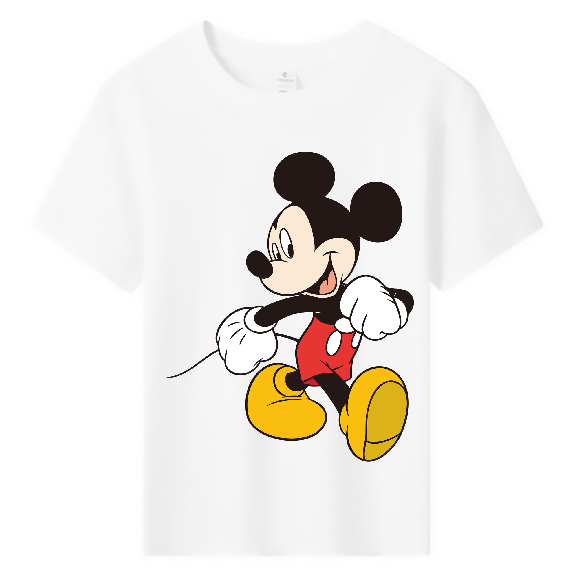 ミッキーマウス Mickey Mouse 綿100％キッズTシャツ（フロントプリント）