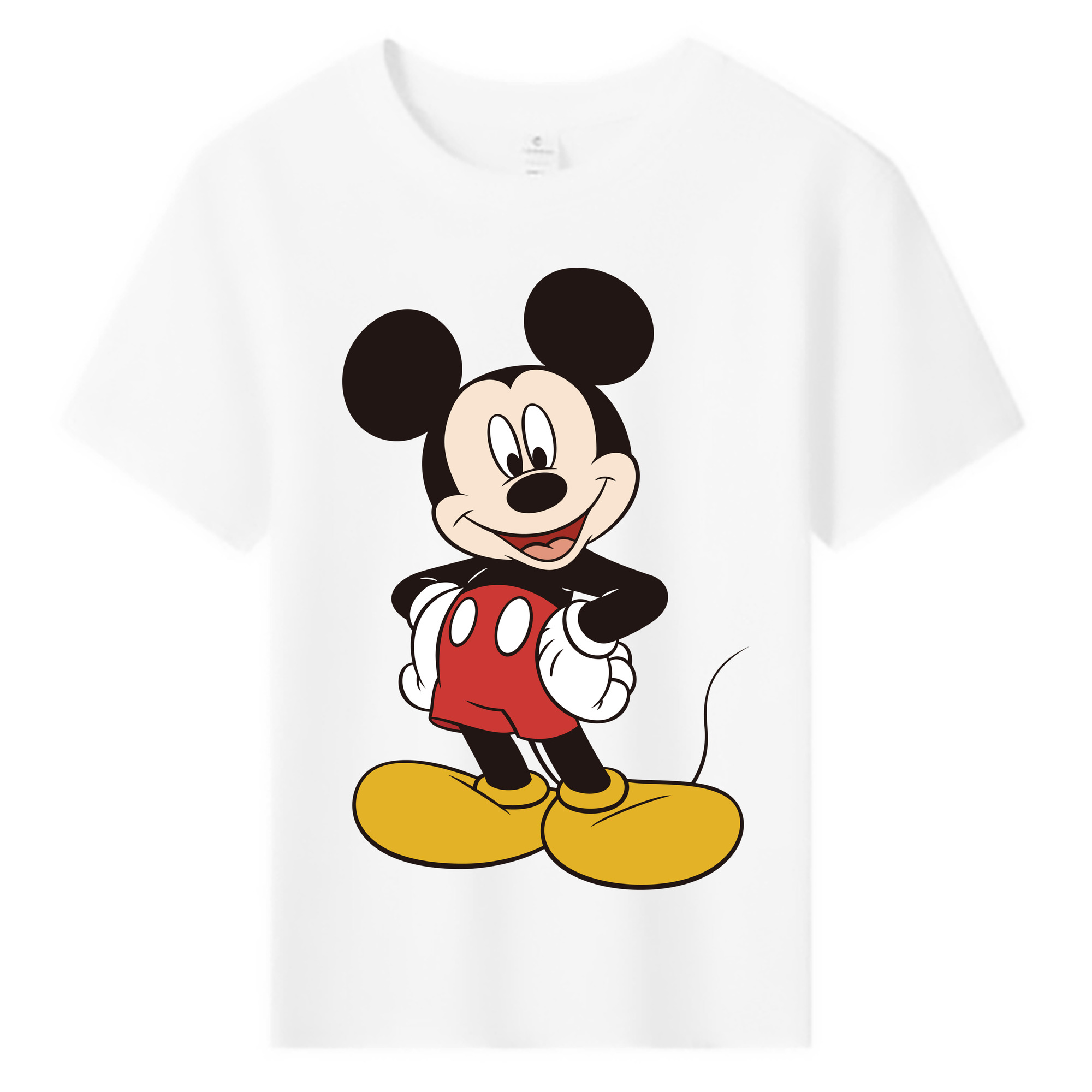 ミッキーマウス Mickey Mouse 綿100％キッズTシャツ（フロントプリント）