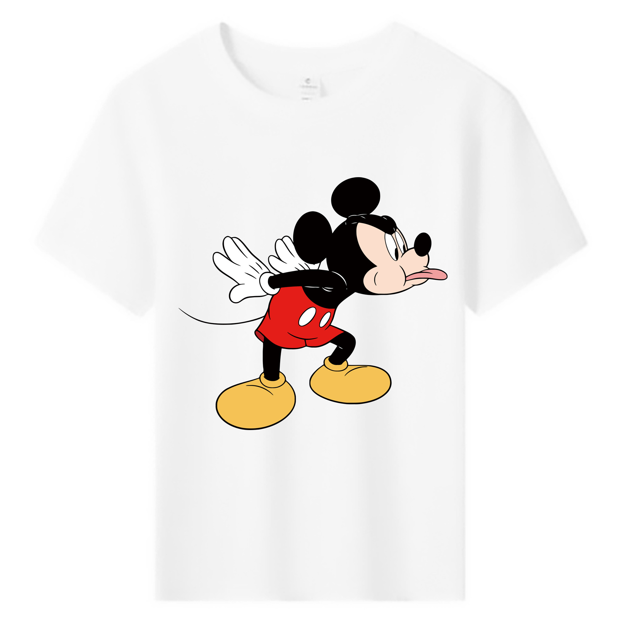 ミッキーマウス Mickey Mouse 綿100％キッズTシャツ（フロントプリント）