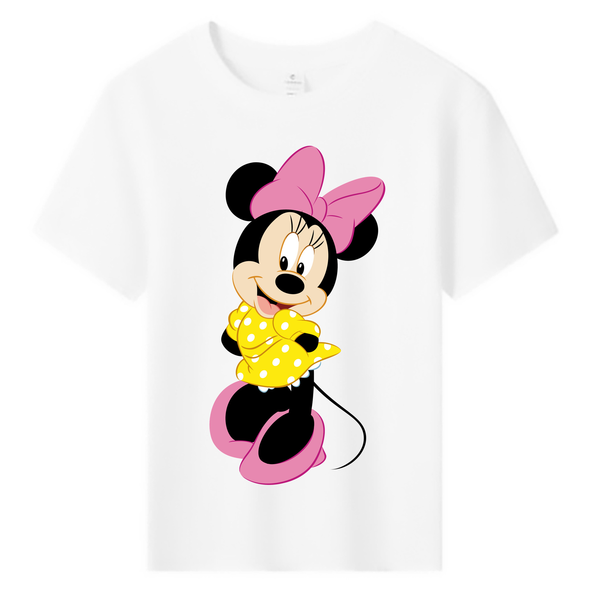 （画像用） ミッキーマウス Mickey Mouse 綿100％キッズTシャツ（フロントプリント）