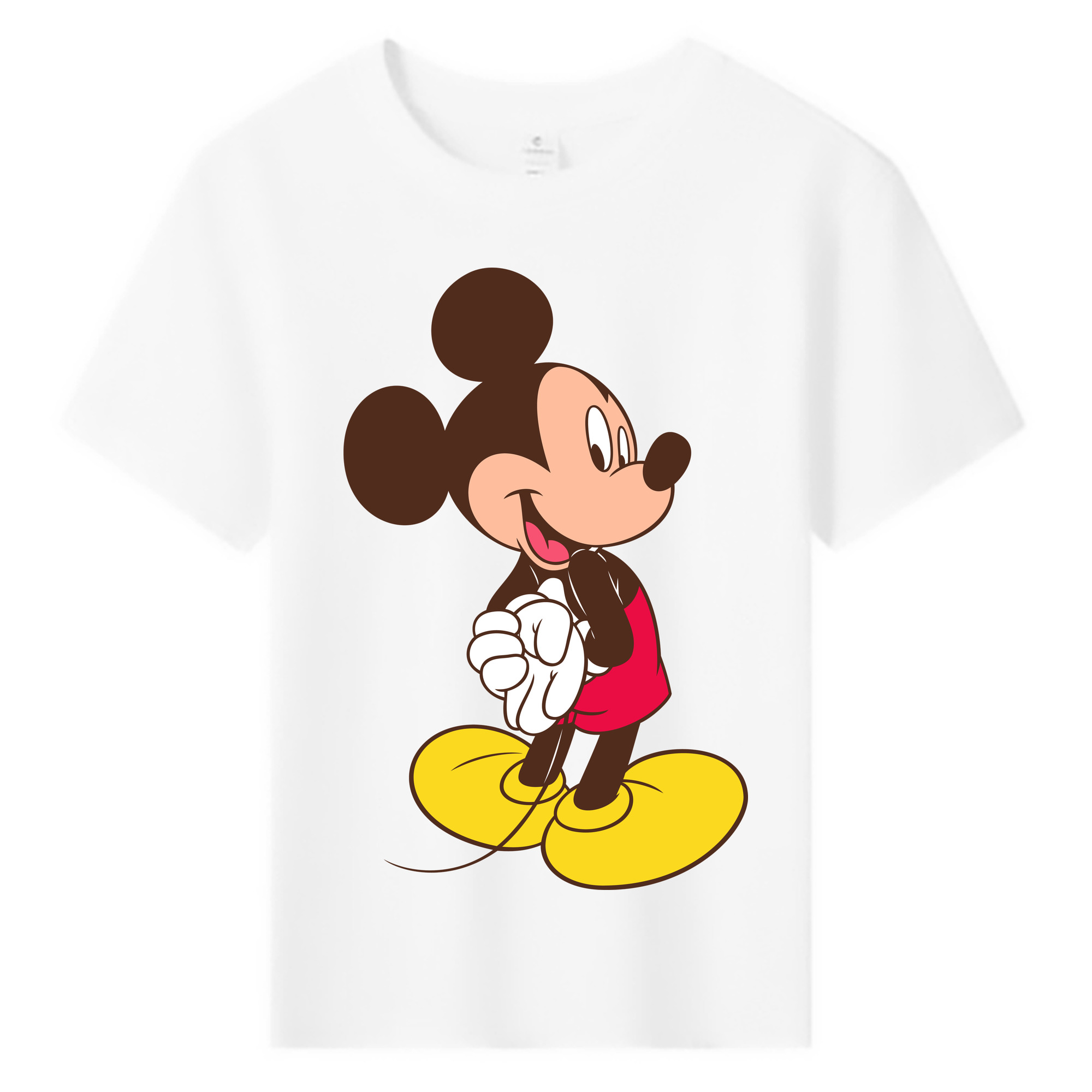 ミッキーマウス Mickey Mouse 綿100％キッズTシャツ（フロントプリント）