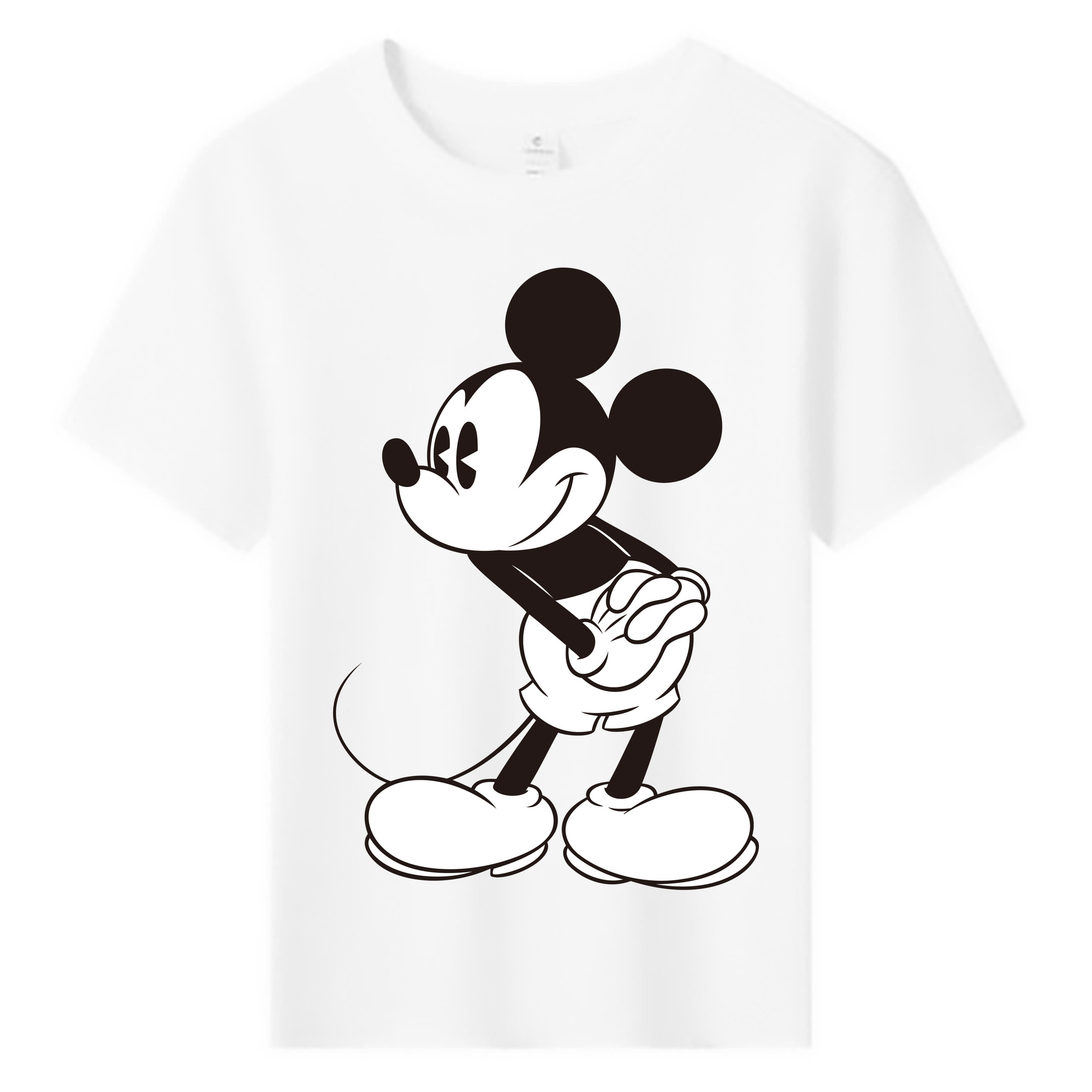 ミッキーマウス Mickey Mouse 綿100％キッズTシャツ（フロントプリント）