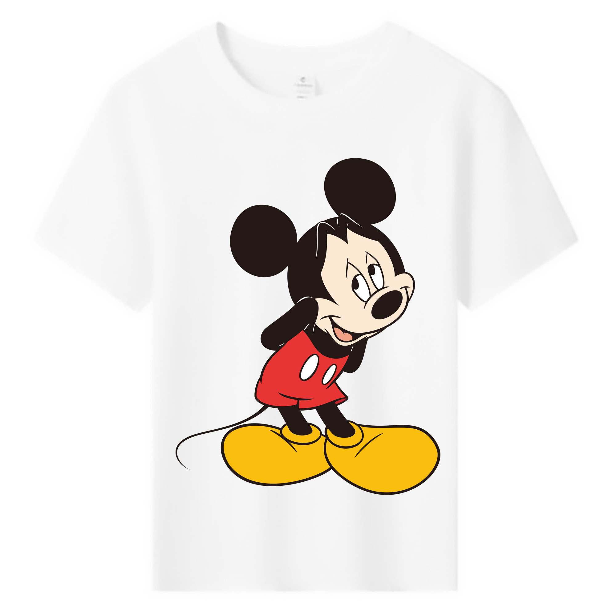 ミッキーマウス Mickey Mouse 綿100％キッズTシャツ（フロントプリント）