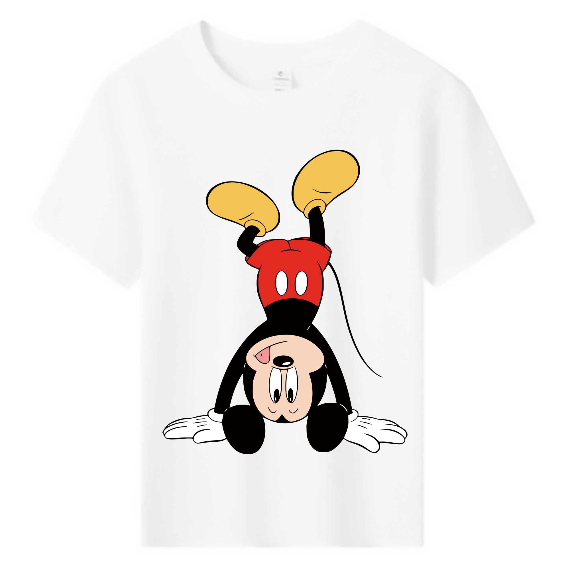 ミッキーマウス Mickey Mouse 綿100％キッズTシャツ（フロントプリント）