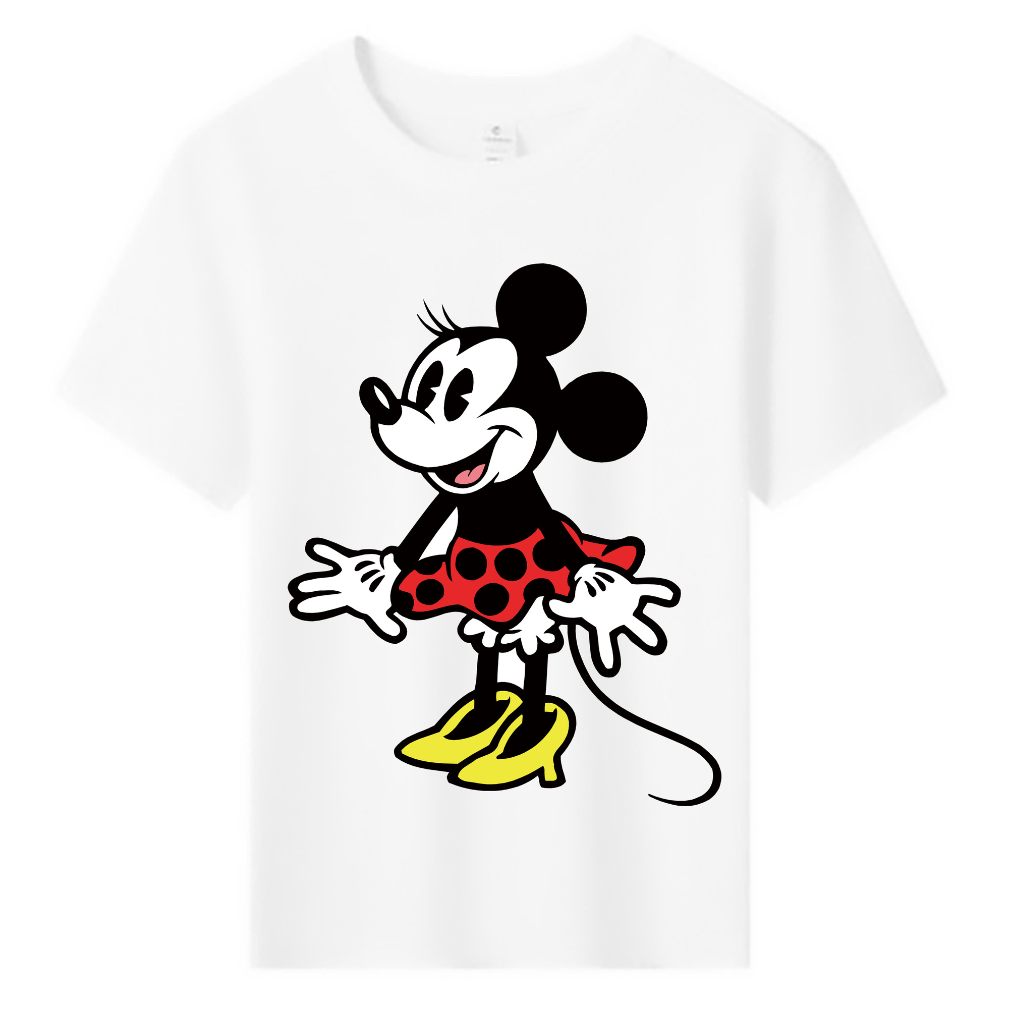 ミッキーマウス Mickey Mouse 綿100％キッズTシャツ（フロントプリント）