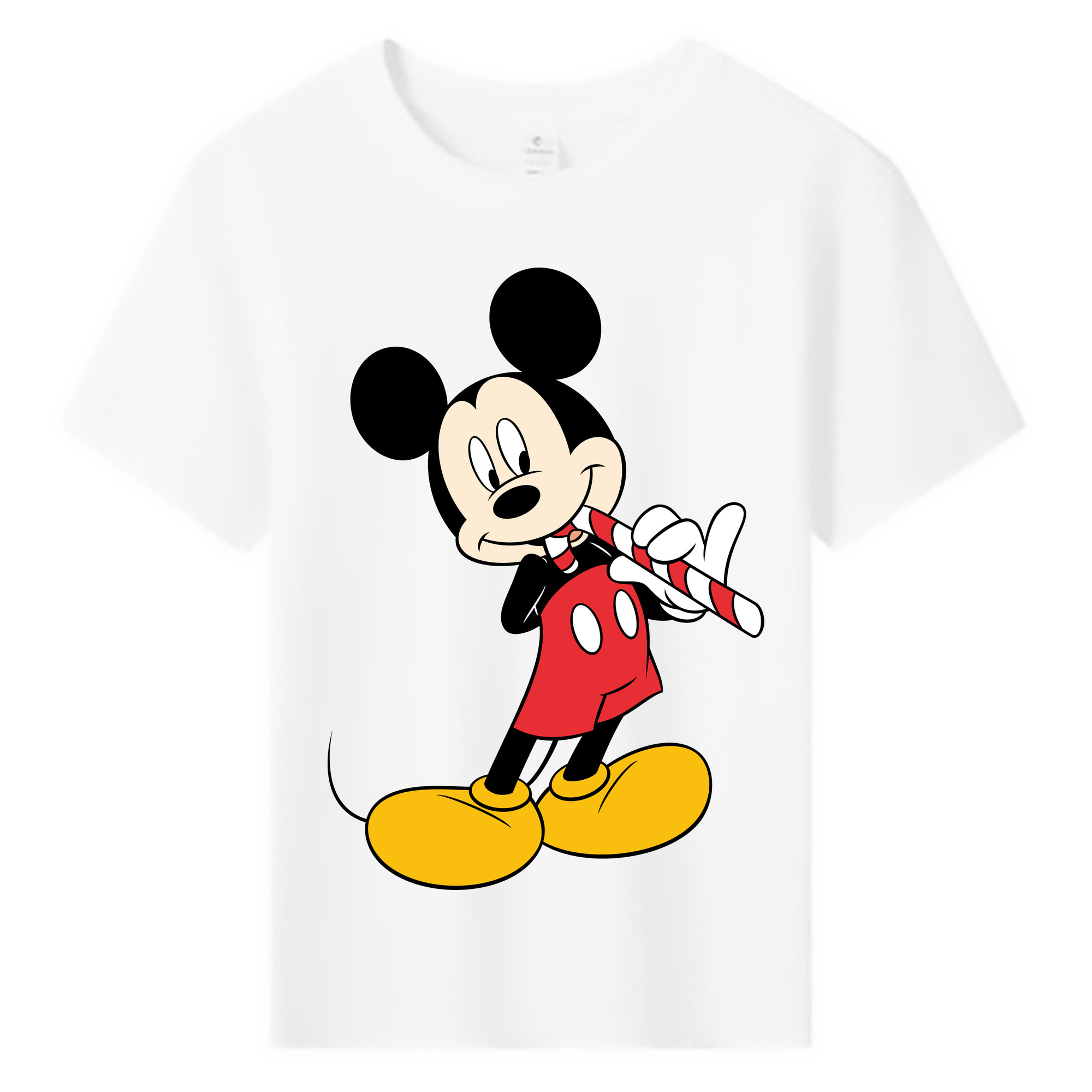 ミッキーマウス Mickey Mouse 綿100％キッズTシャツ（フロントプリント）