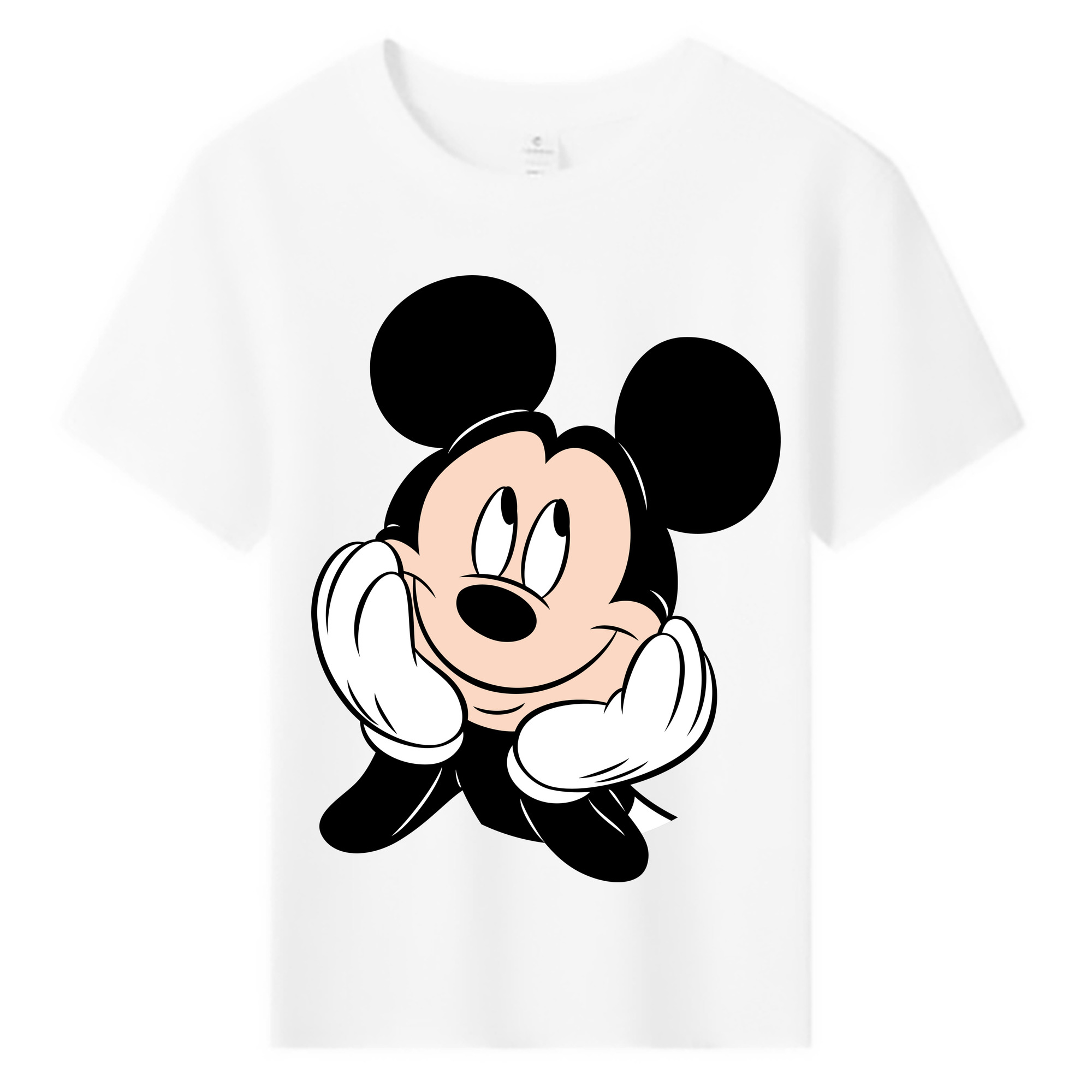 ミッキーマウス Mickey Mouse 綿100％キッズTシャツ（フロントプリント）