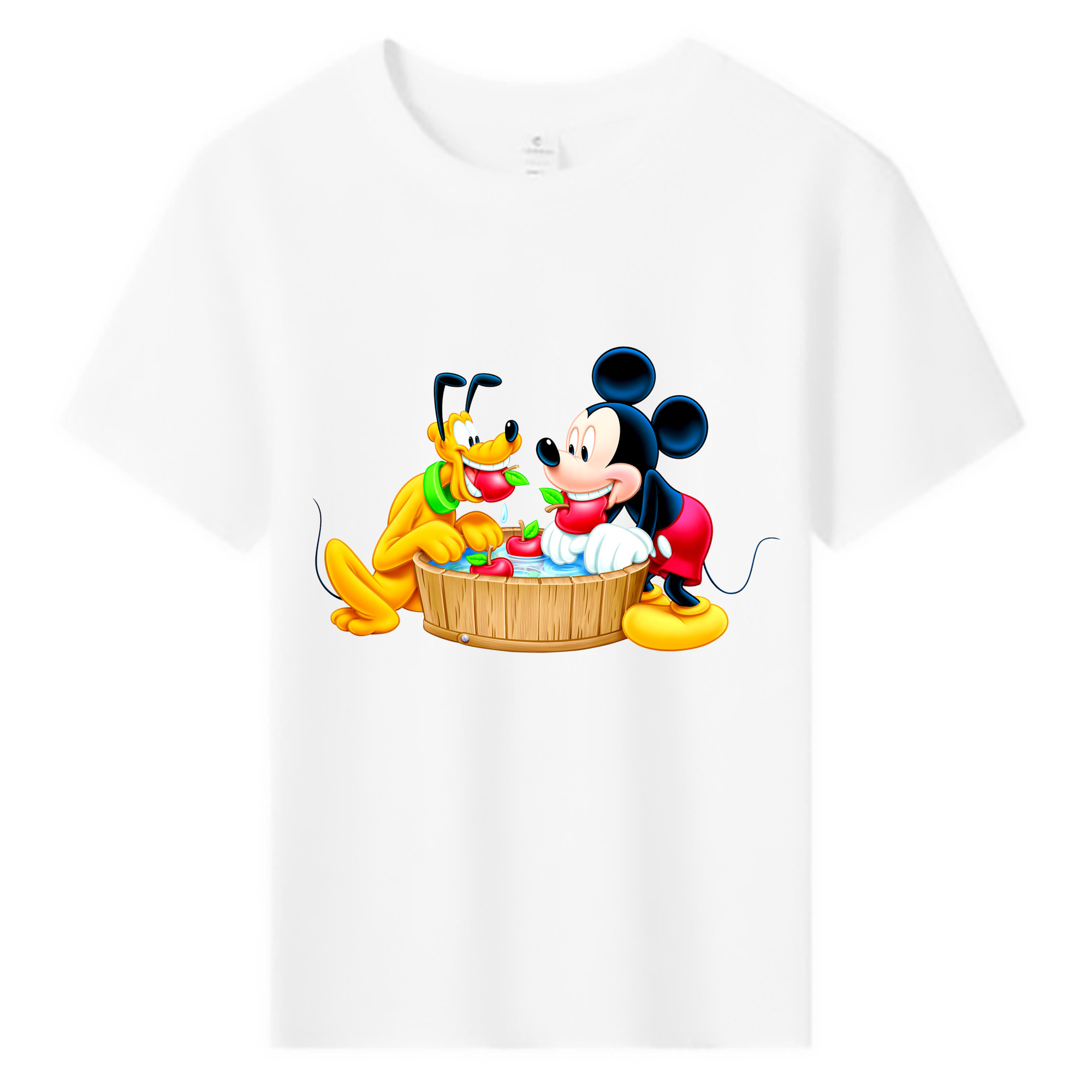 ミッキーマウス Mickey Mouse 綿100％キッズTシャツ（フロントプリント）