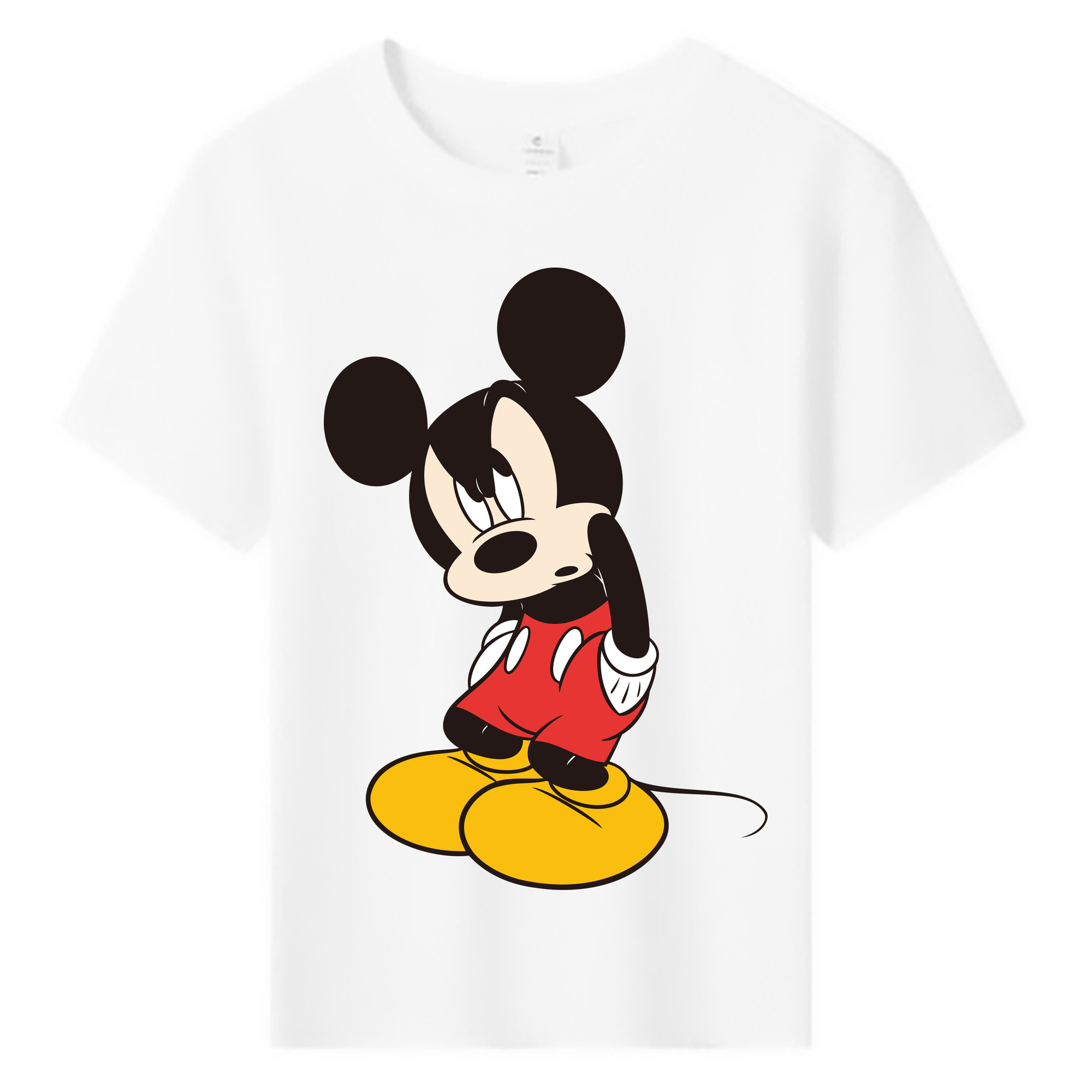 ミッキーマウス Mickey Mouse 綿100％キッズTシャツ（フロントプリント）