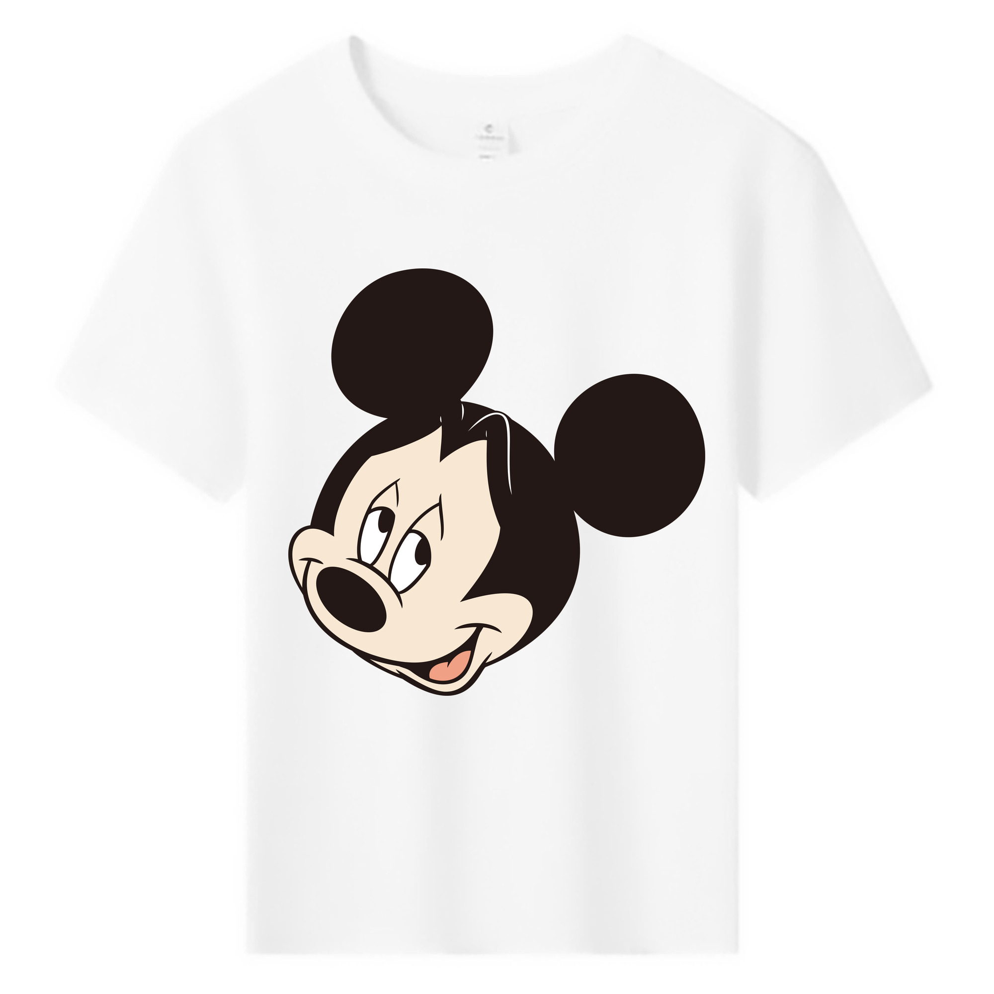 ミッキーマウス Mickey Mouse 綿100％キッズTシャツ（フロントプリント）
