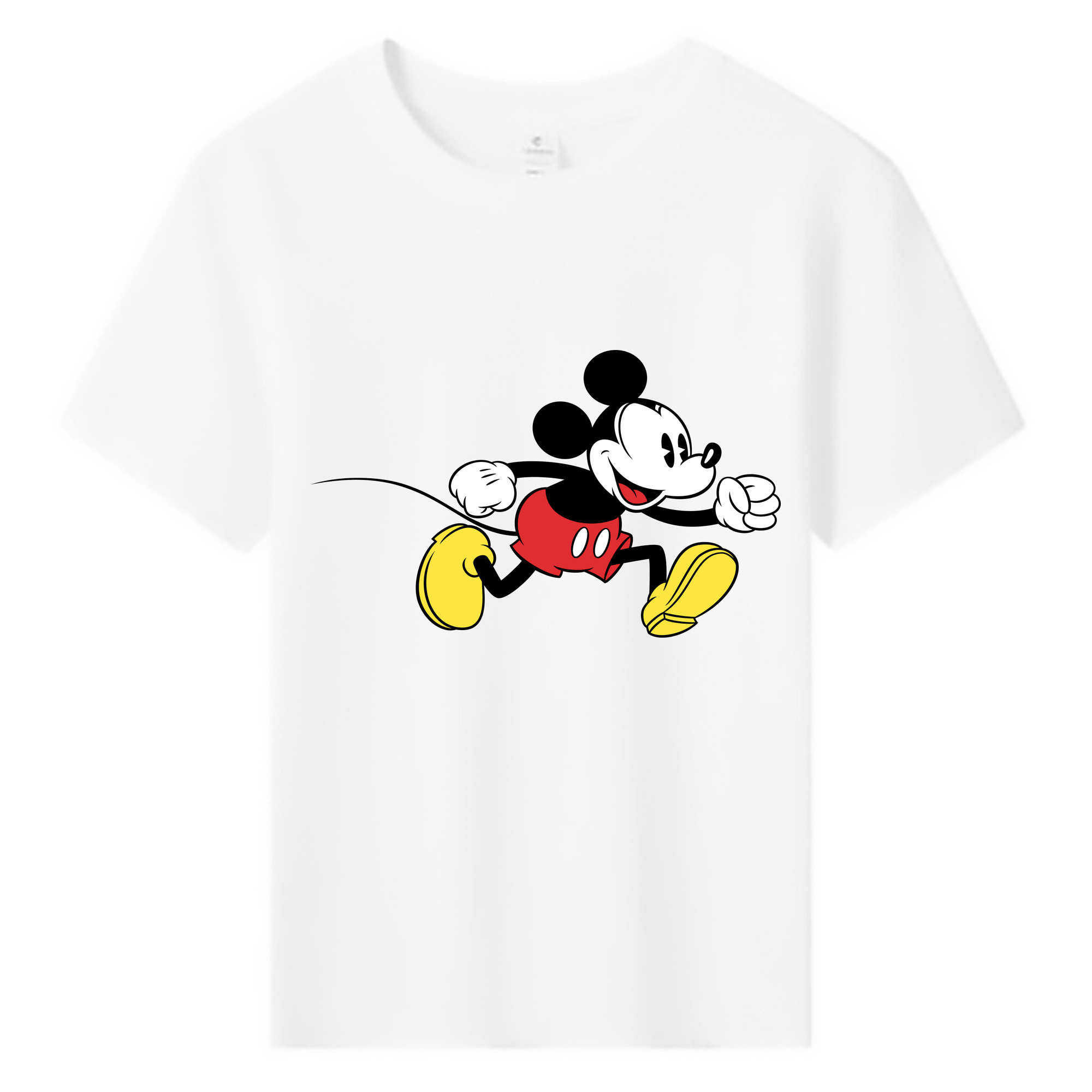 ミッキーマウス Mickey Mouse 綿100％キッズTシャツ（フロントプリント）
