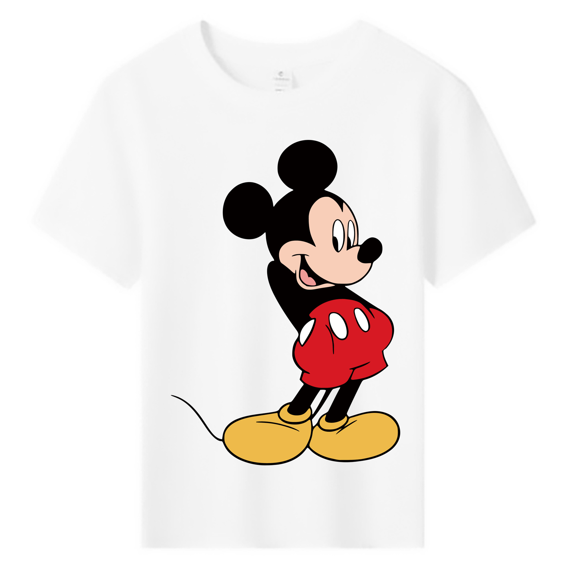 ミッキーマウス Mickey Mouse 綿100％キッズTシャツ（フロントプリント）