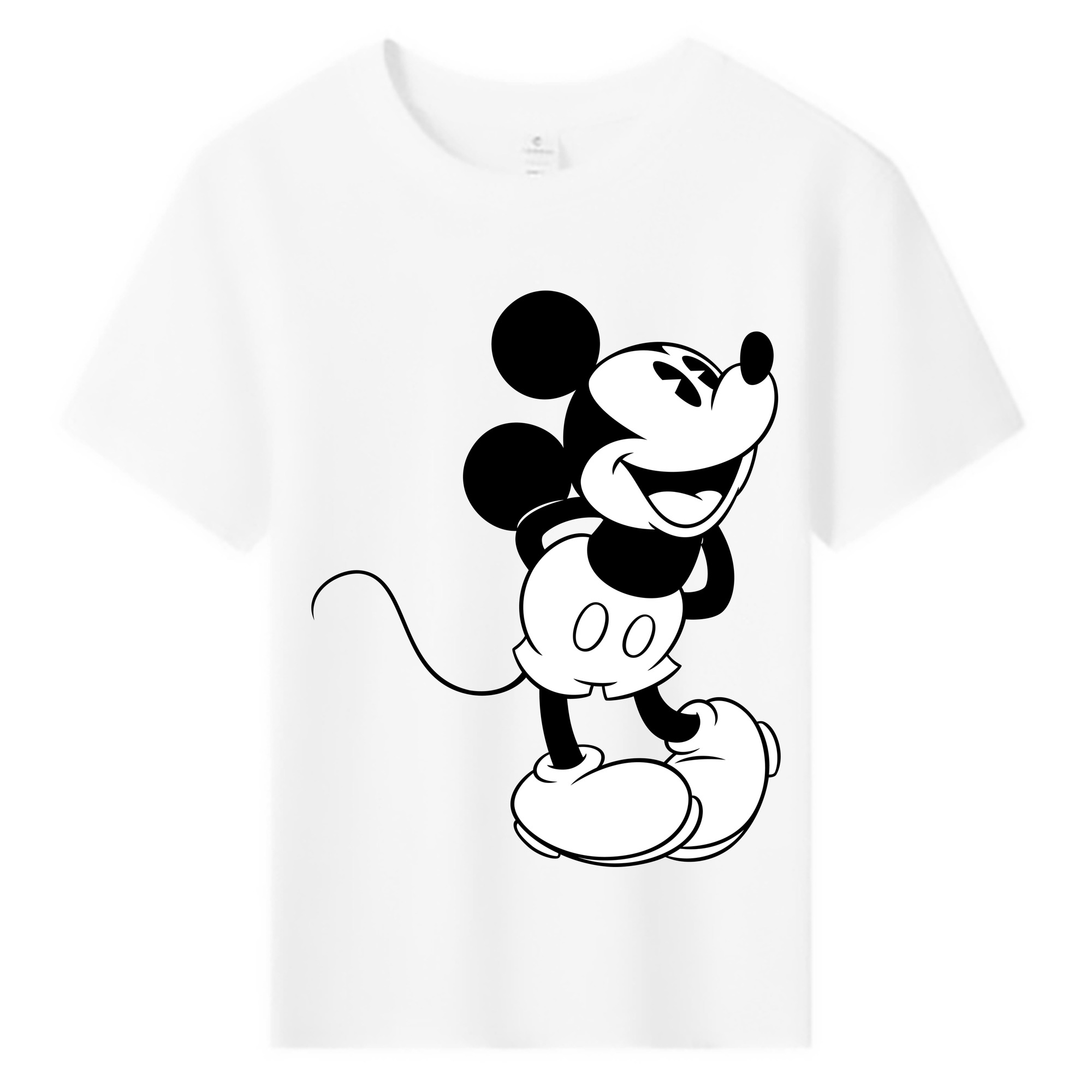 ミッキーマウス Mickey Mouse 綿100％キッズTシャツ（フロントプリント）