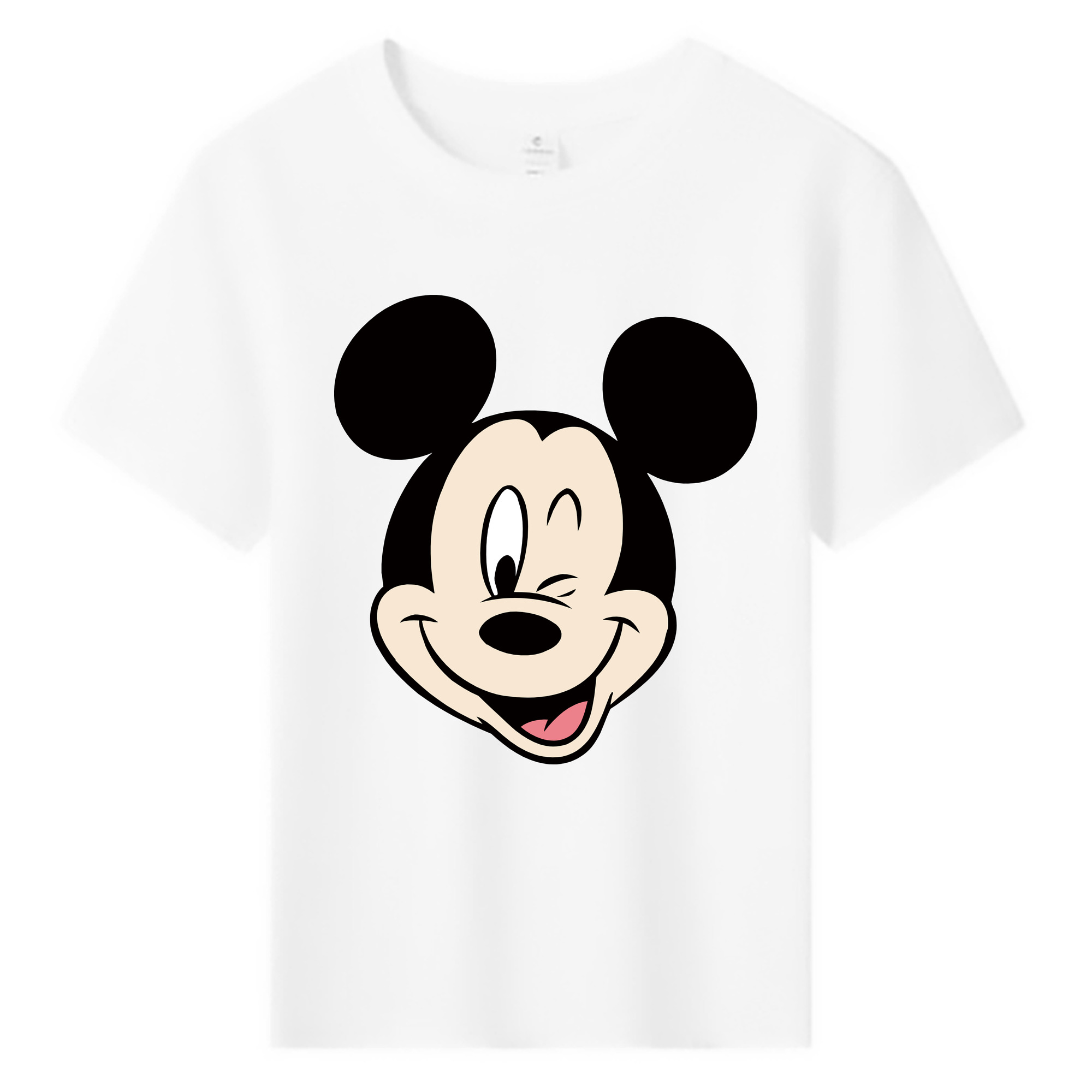 ミッキーマウス Mickey Mouse 綿100％キッズTシャツ（フロントプリント）