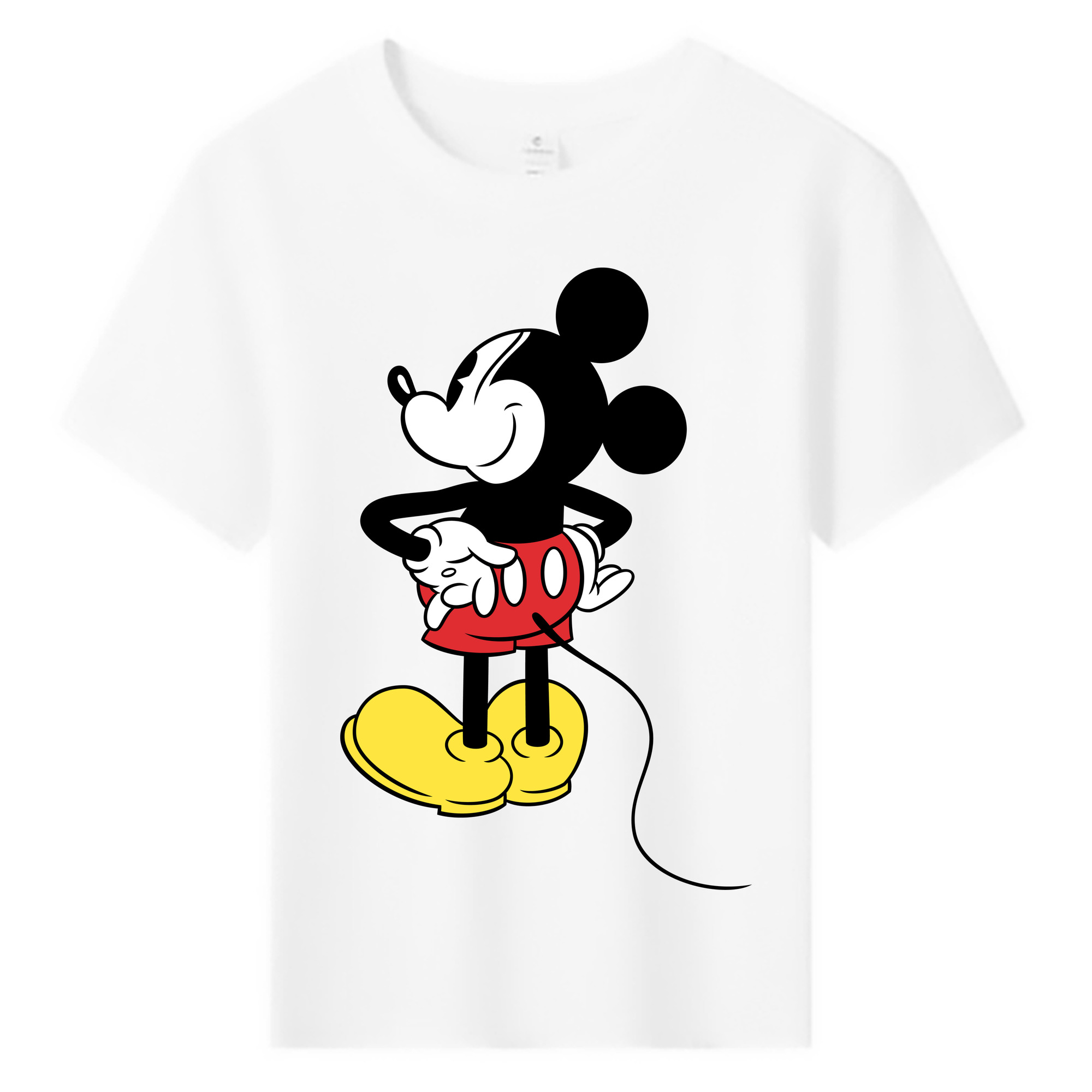 ミッキーマウス Mickey Mouse 綿100％キッズTシャツ（フロントプリント）