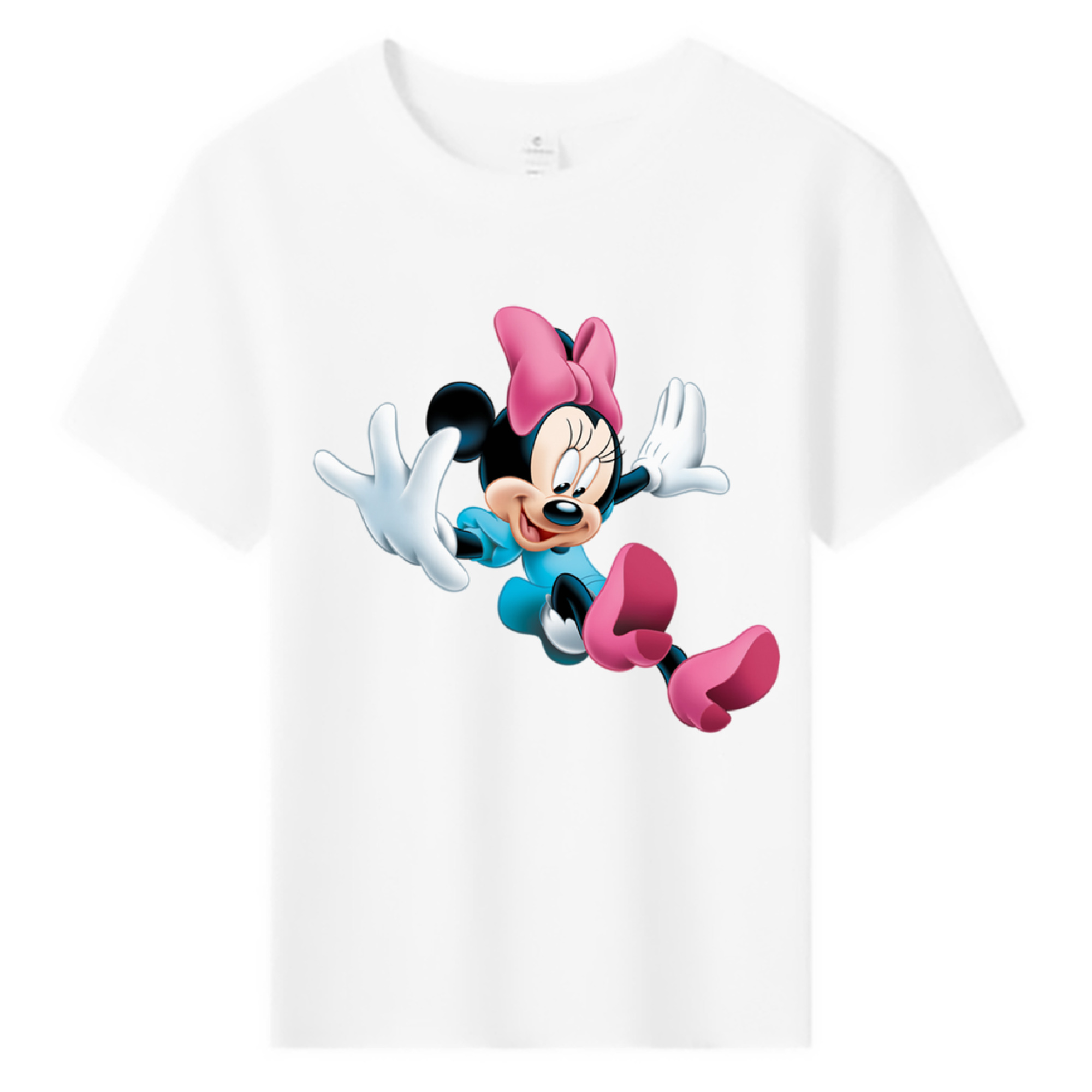ミッキーマウス Mickey Mouse 綿100％キッズTシャツ（フロントプリント）