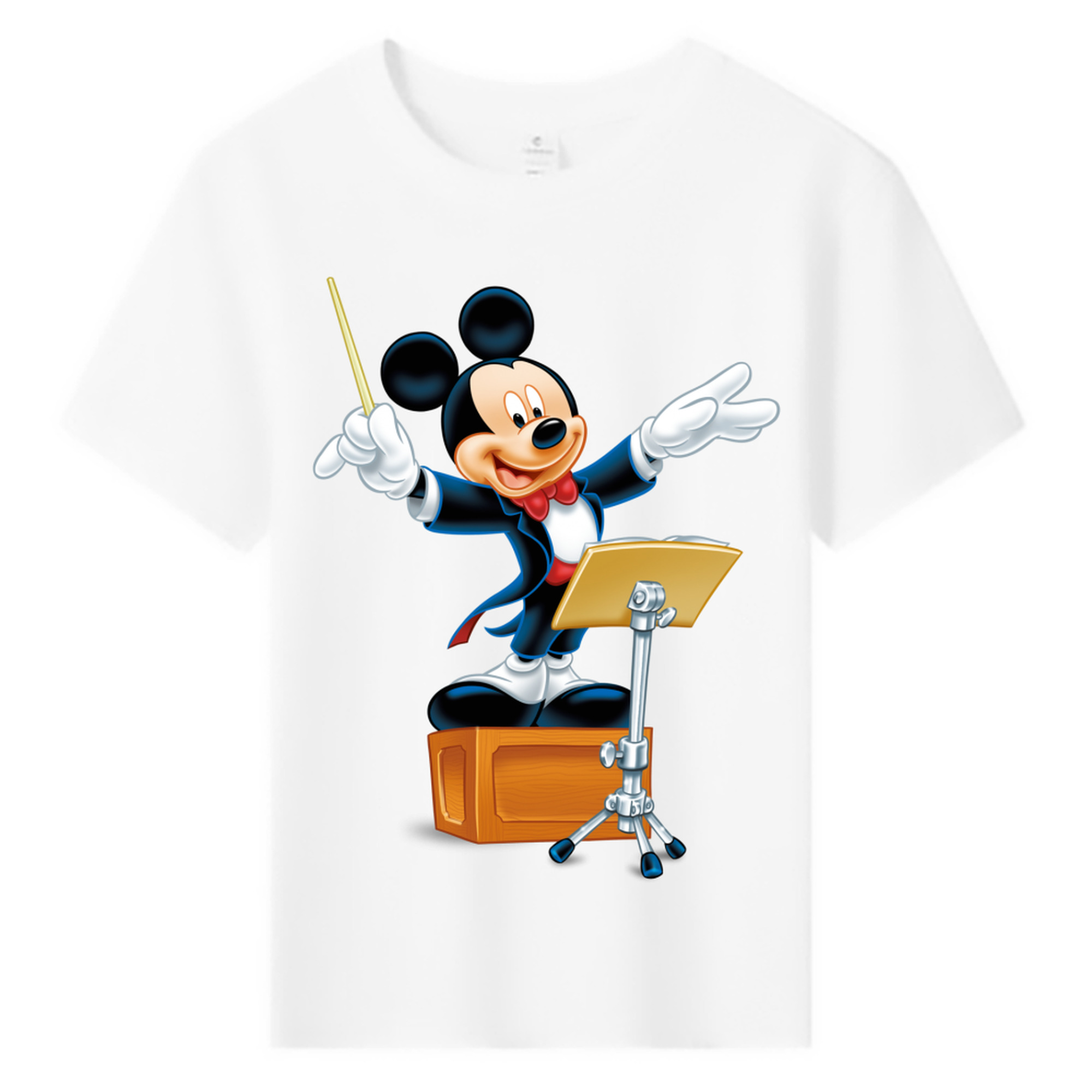 ミッキーマウス Mickey Mouse 綿100％キッズTシャツ（フロントプリント）