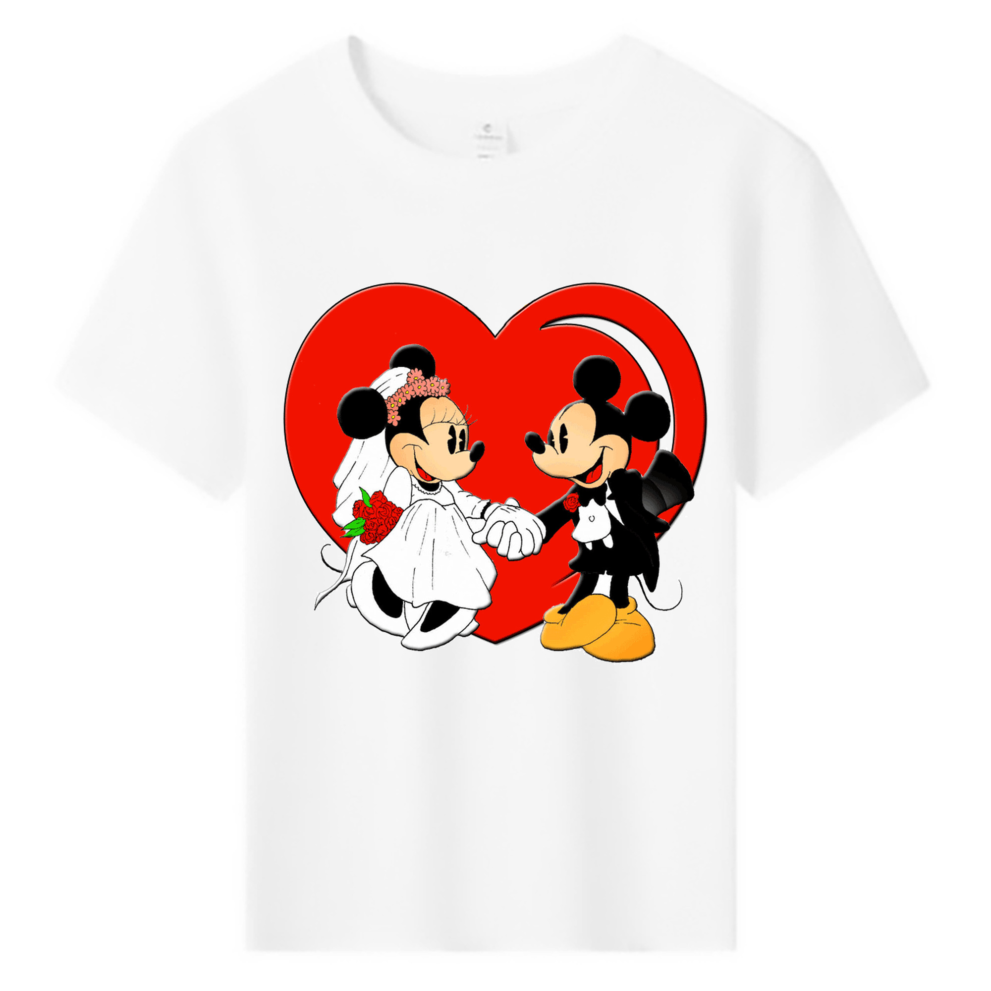 ミッキーマウス Mickey Mouse 綿100％キッズTシャツ（フロントプリント）