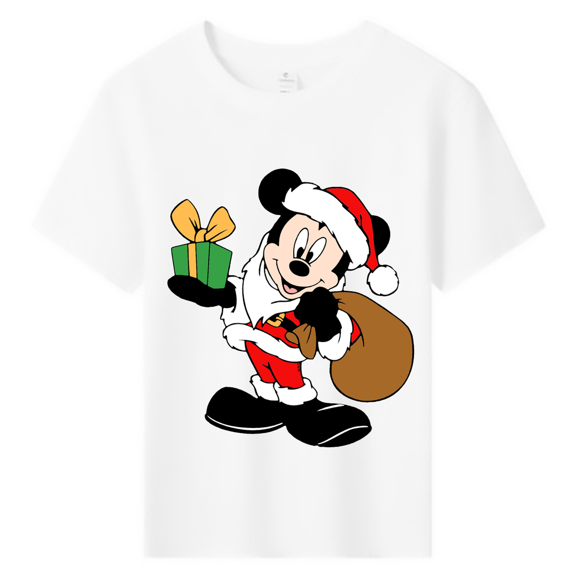 ミッキーマウス Mickey Mouse 綿100％キッズTシャツ（フロントプリント）