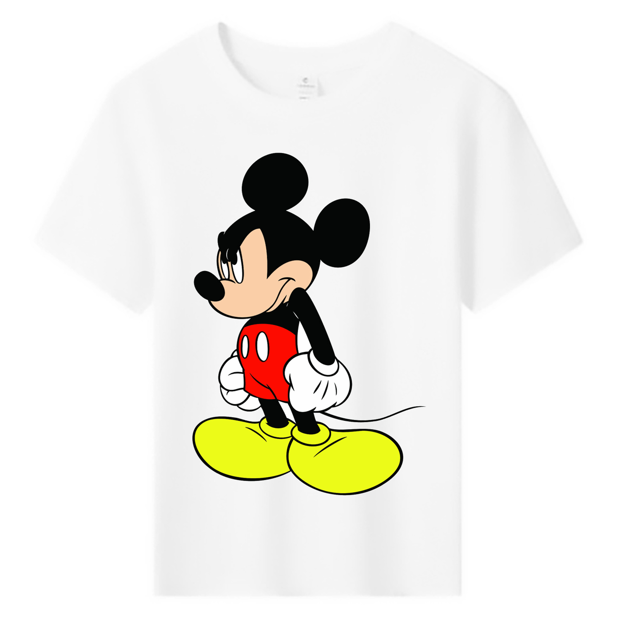 ミッキーマウス Mickey Mouse 綿100％キッズTシャツ（フロントプリント）