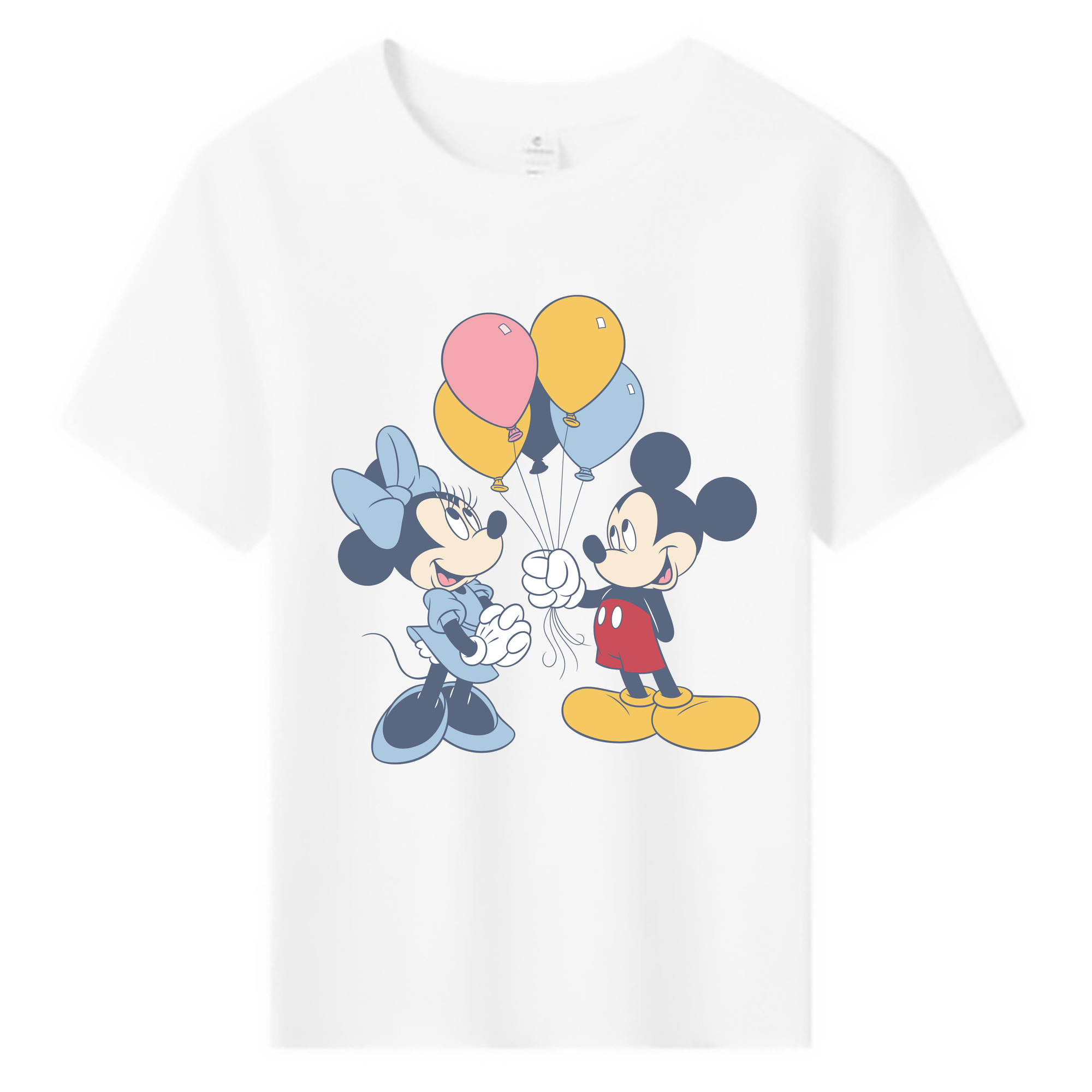 ミッキーマウス Mickey Mouse 綿100％キッズTシャツ（フロントプリント）