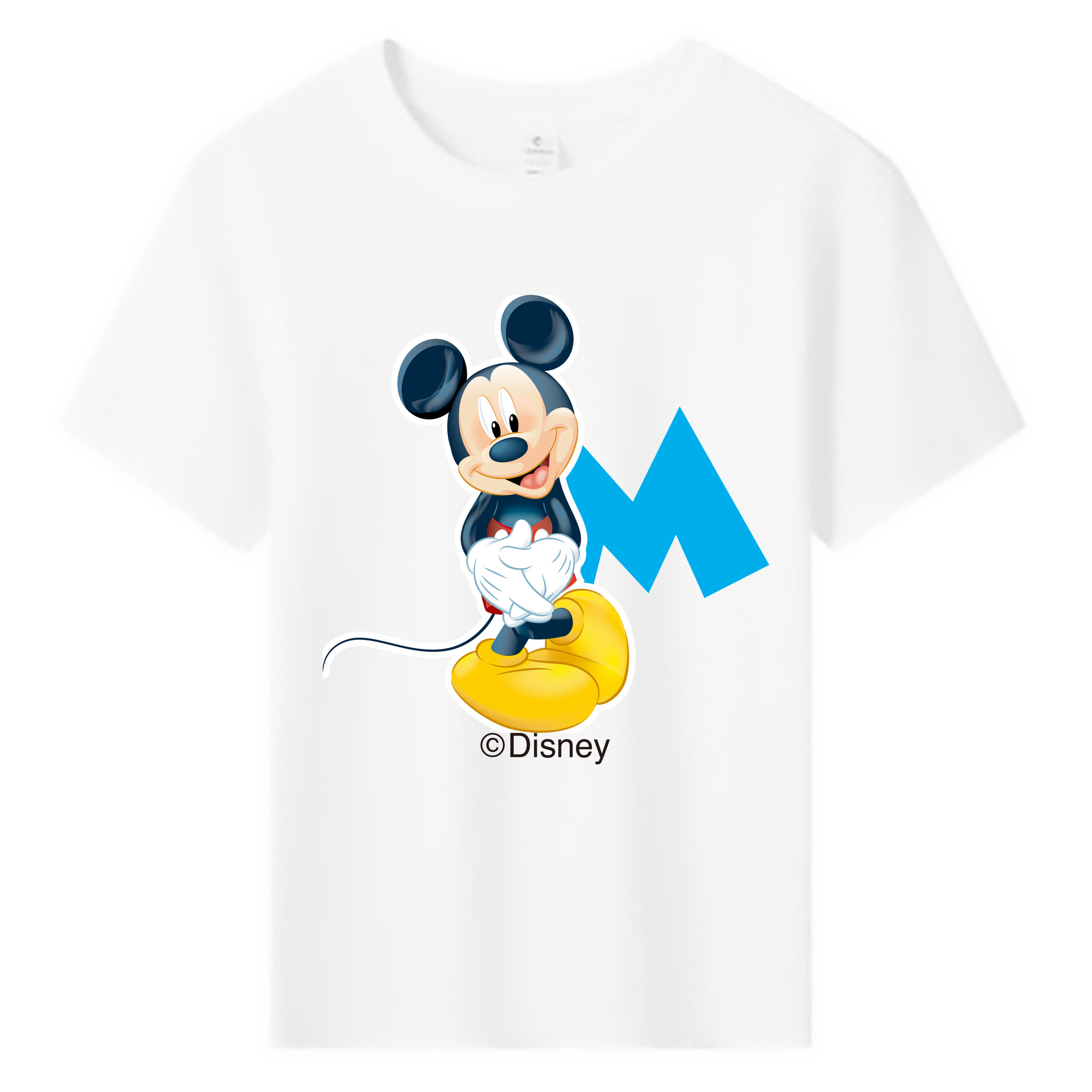 ミッキーマウス Mickey Mouse 綿100％キッズTシャツ（フロントプリント）