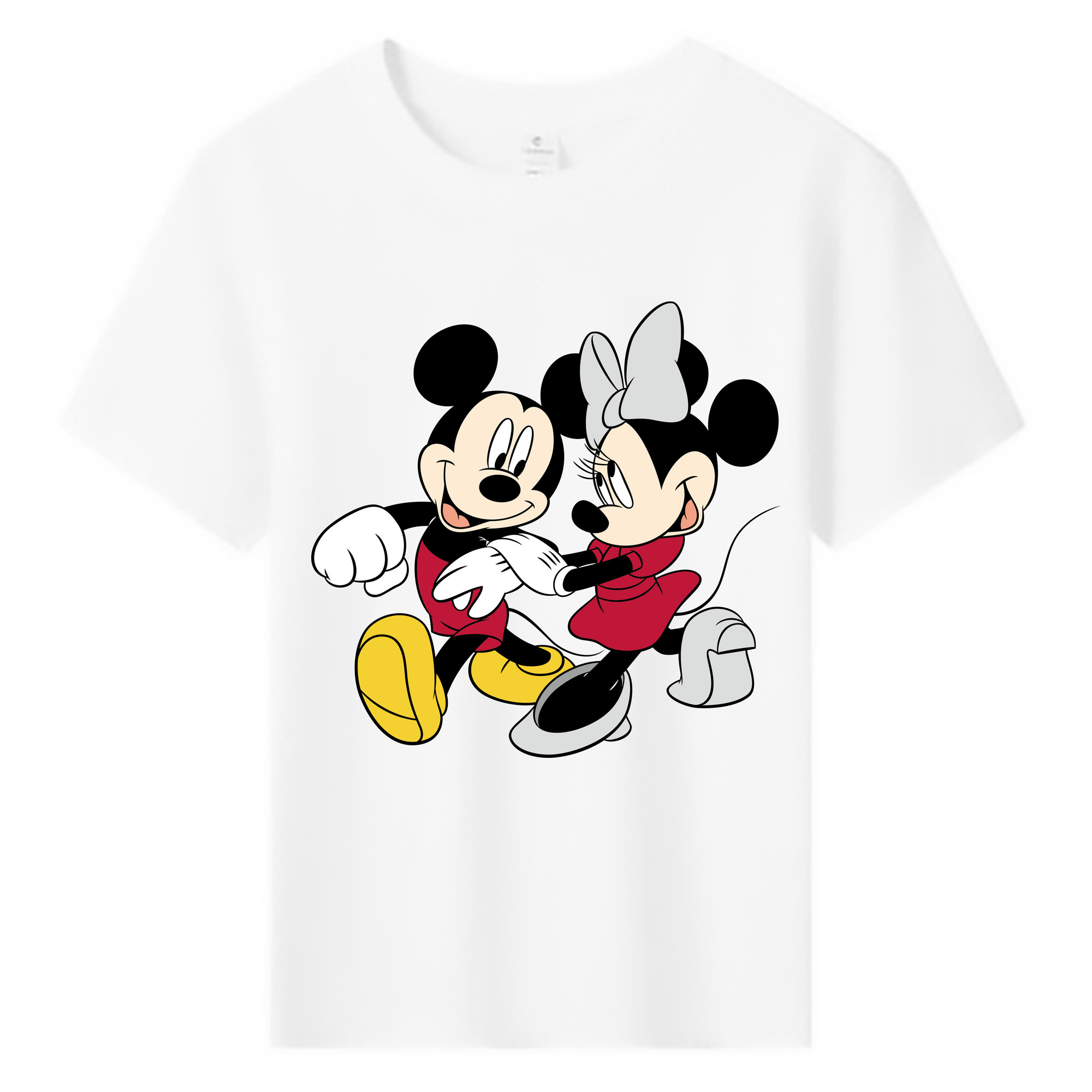 ミッキーマウス Mickey Mouse 綿100％キッズTシャツ（フロントプリント）