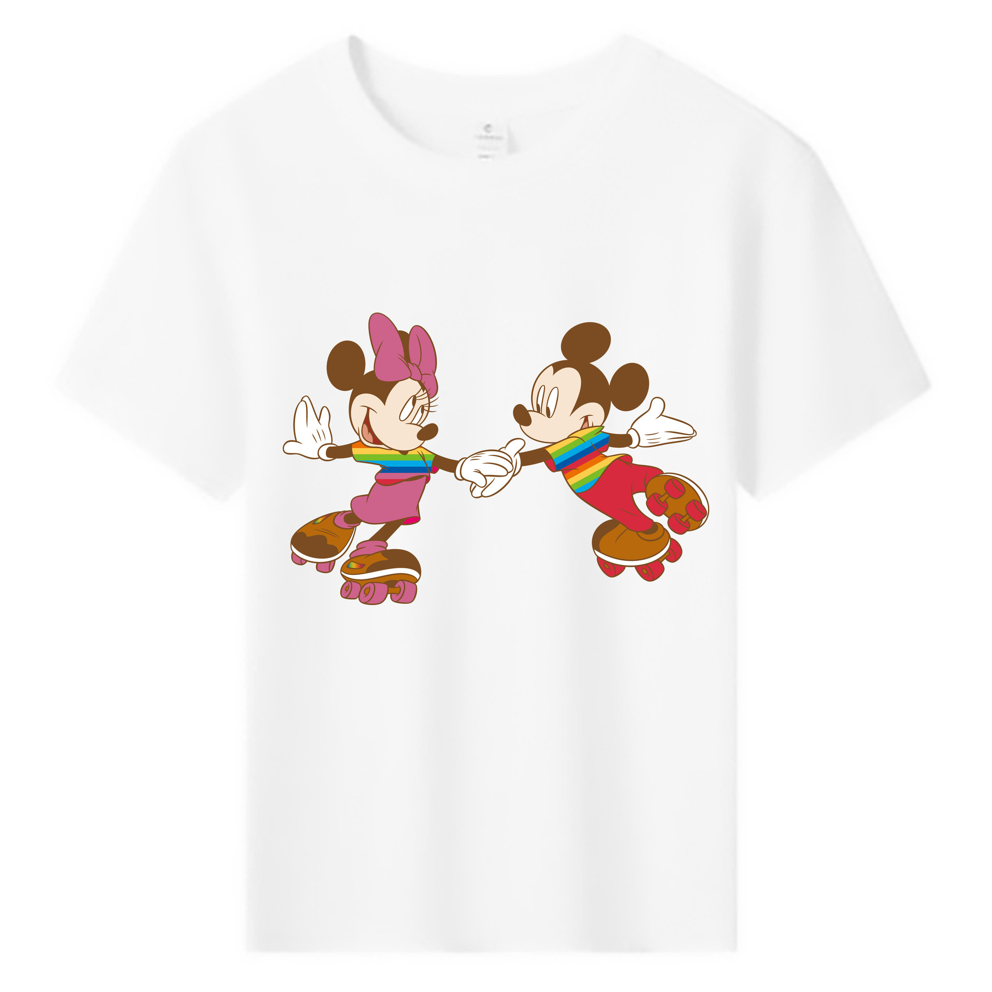 ミッキーマウス Mickey Mouse 綿100％キッズTシャツ（フロントプリント）
