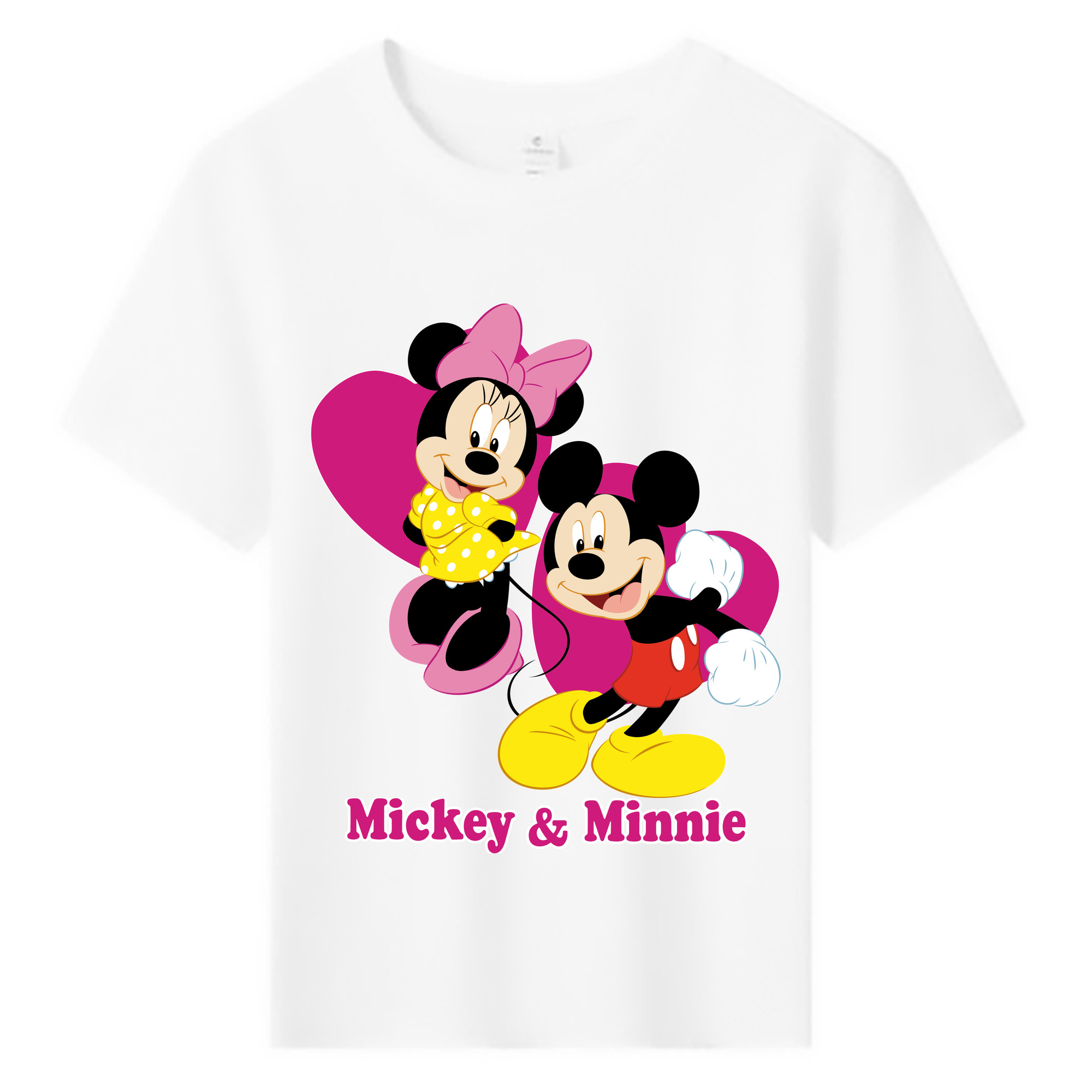 ミッキーマウス Mickey Mouse 綿100％キッズTシャツ（フロントプリント）