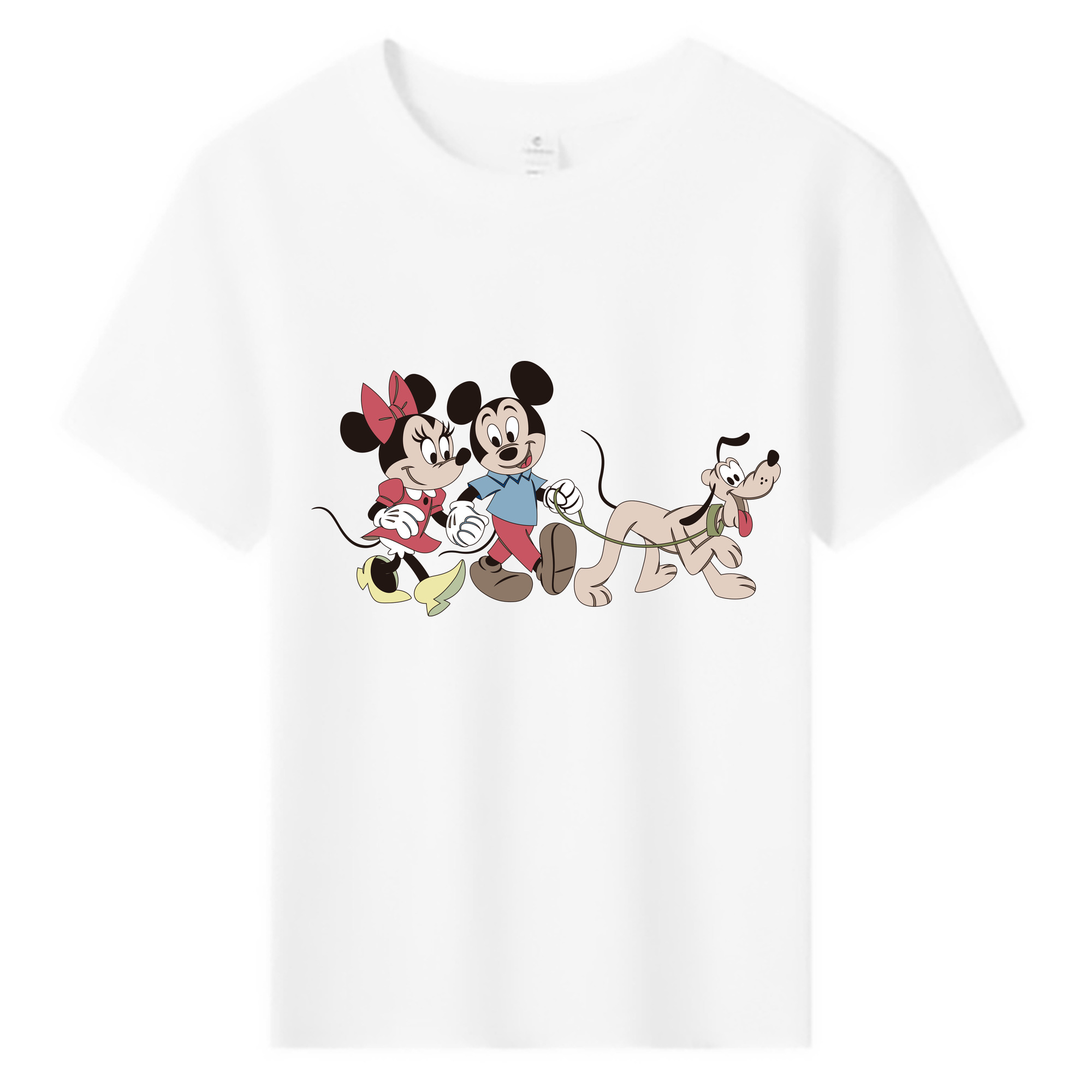 ミッキーマウス Mickey Mouse 綿100％キッズTシャツ（フロントプリント）