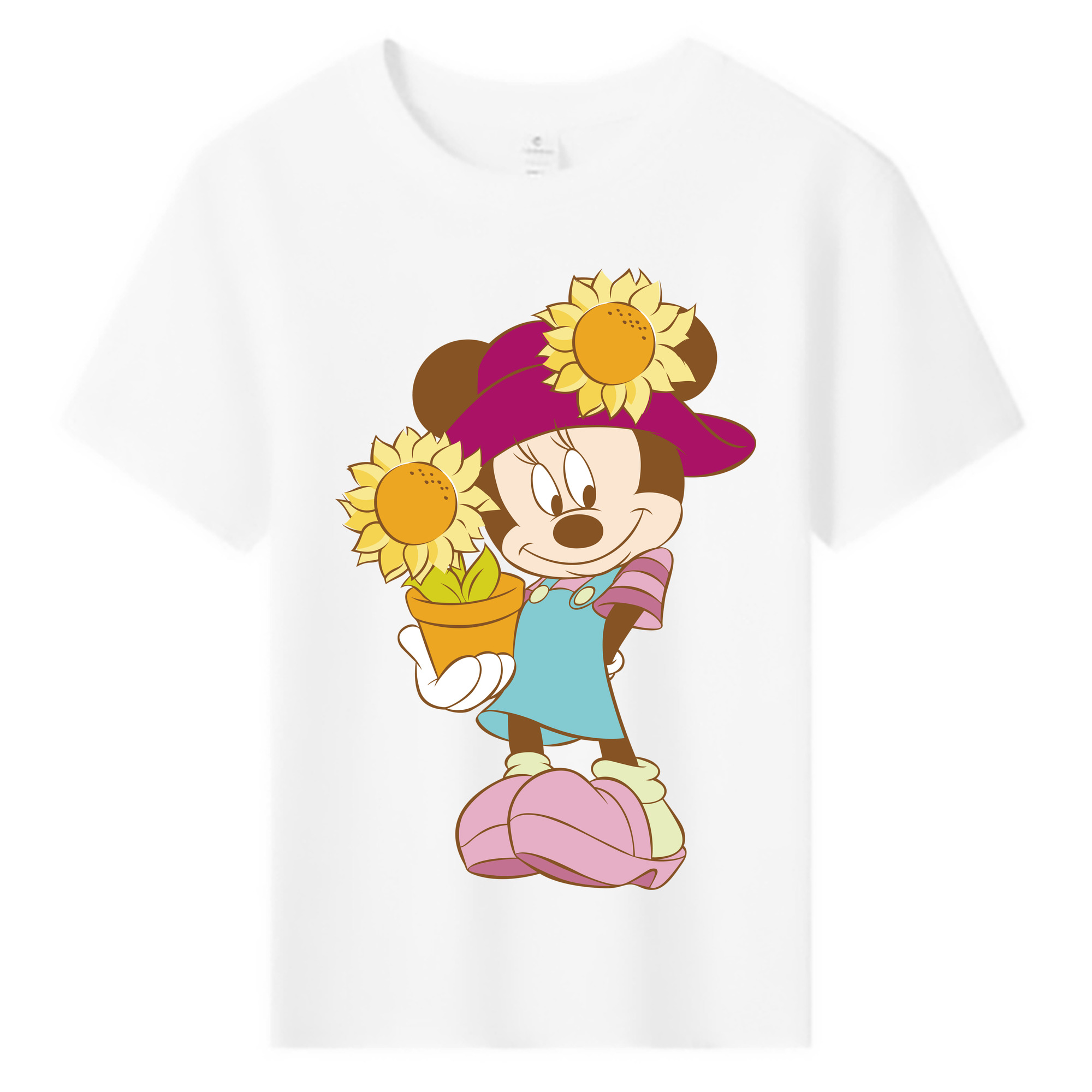 ミッキーマウス Mickey Mouse 綿100％キッズTシャツ（フロントプリント）