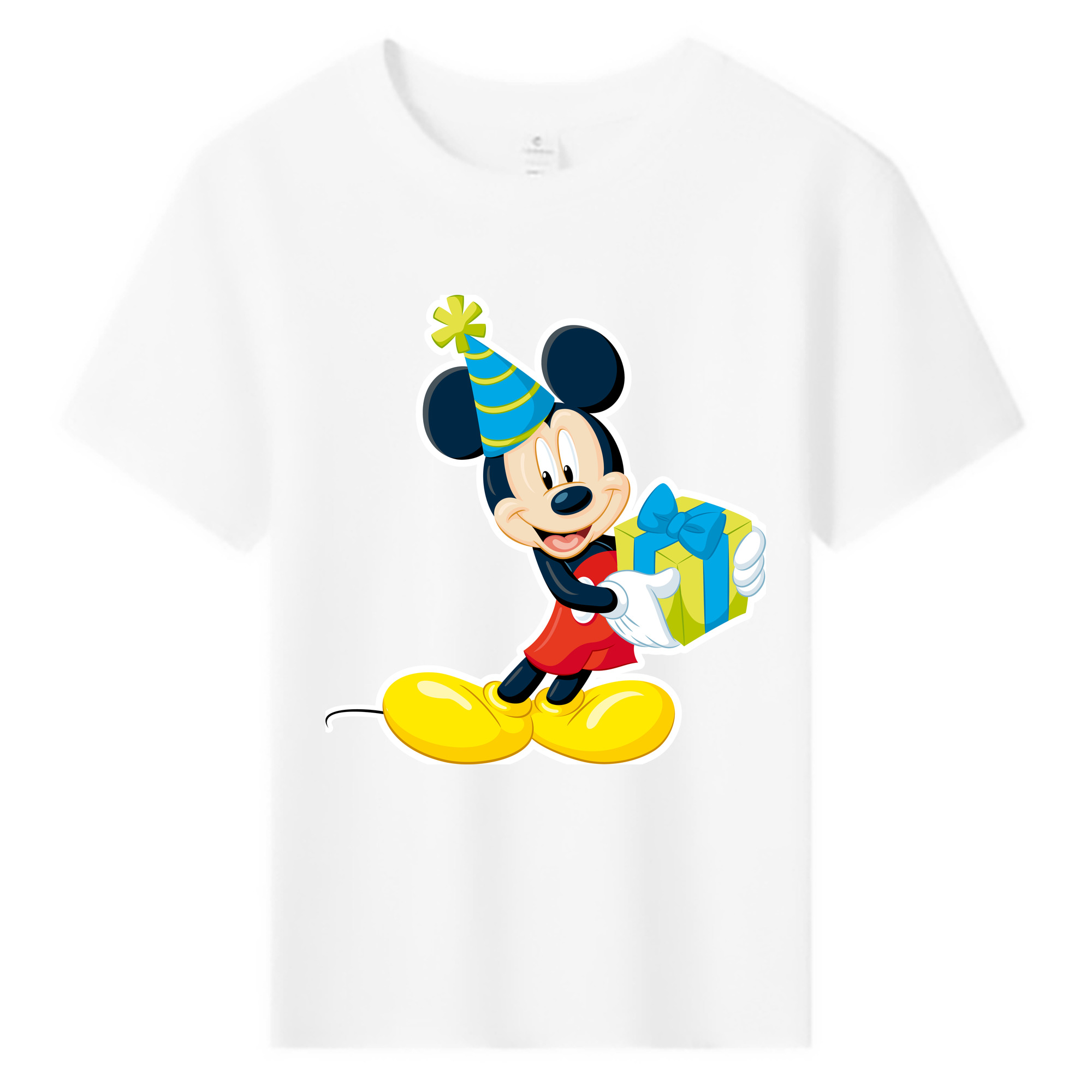 ミッキーマウス Mickey Mouse 綿100％キッズTシャツ（フロントプリント）
