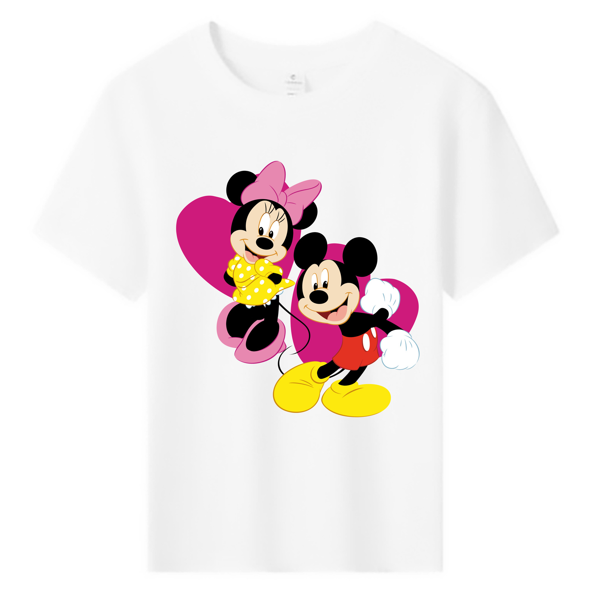 ミッキーマウス Mickey Mouse 綿100％キッズTシャツ（フロントプリント）