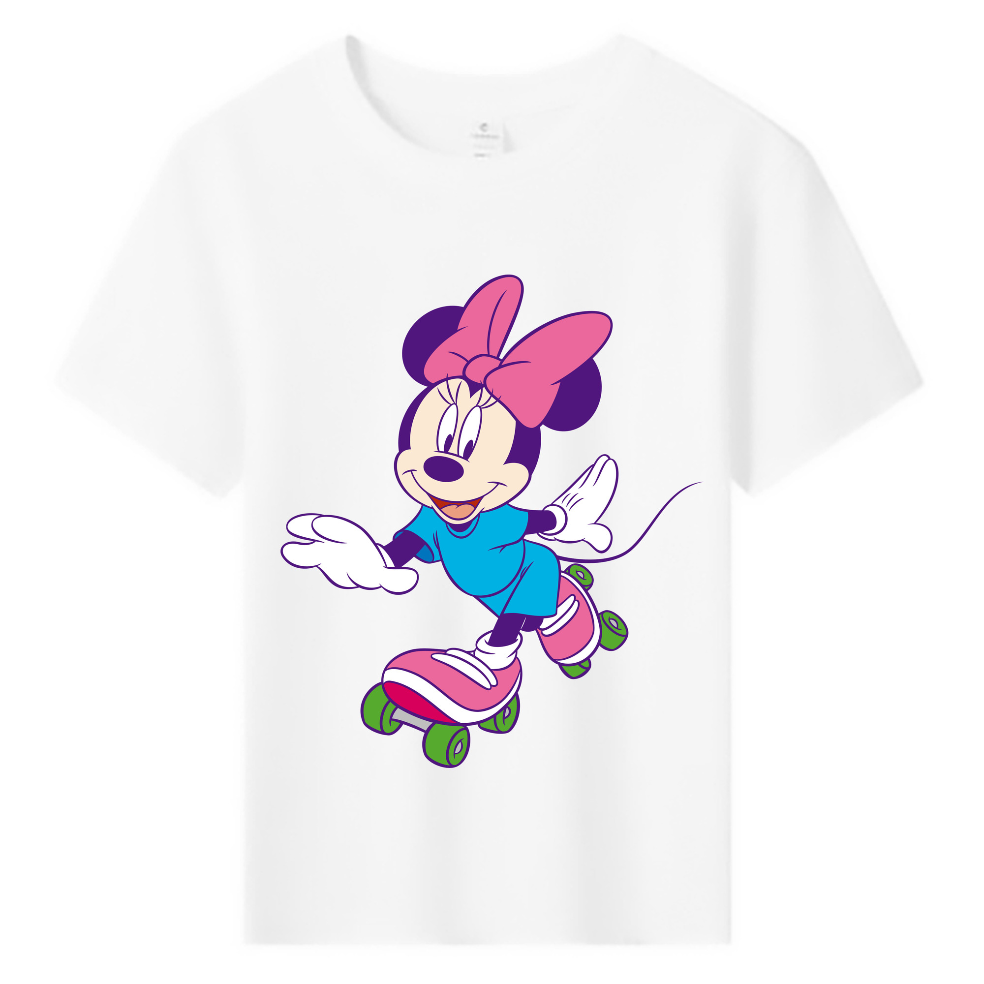 ミッキーマウス Mickey Mouse 綿100％キッズTシャツ（フロントプリント）