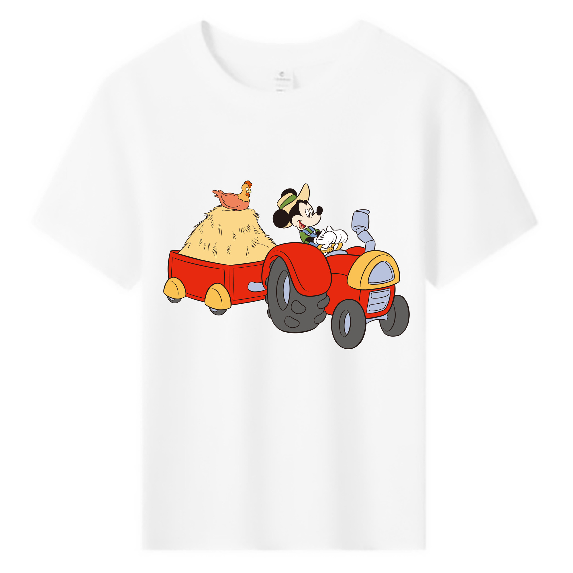 ミッキーマウス Mickey Mouse 綿100％キッズTシャツ（フロントプリント）