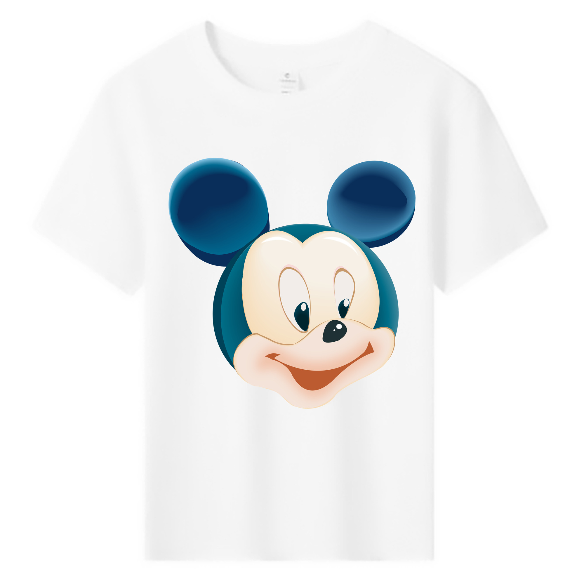 ミッキーマウス Mickey Mouse 綿100％キッズTシャツ（フロントプリント）