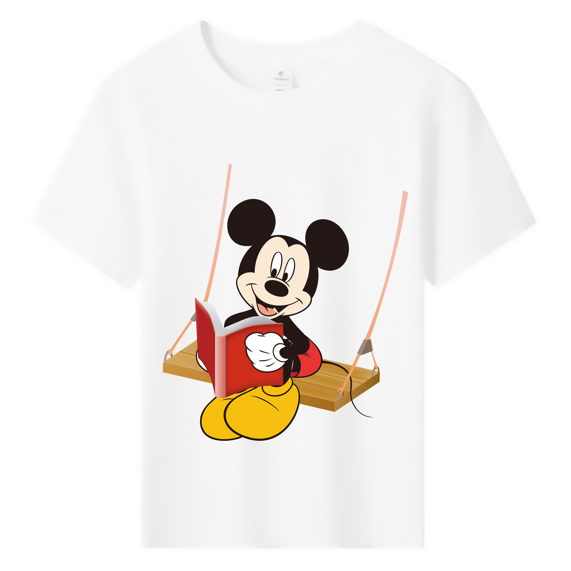 ミッキーマウス Mickey Mouse 綿100％キッズTシャツ（フロントプリント）