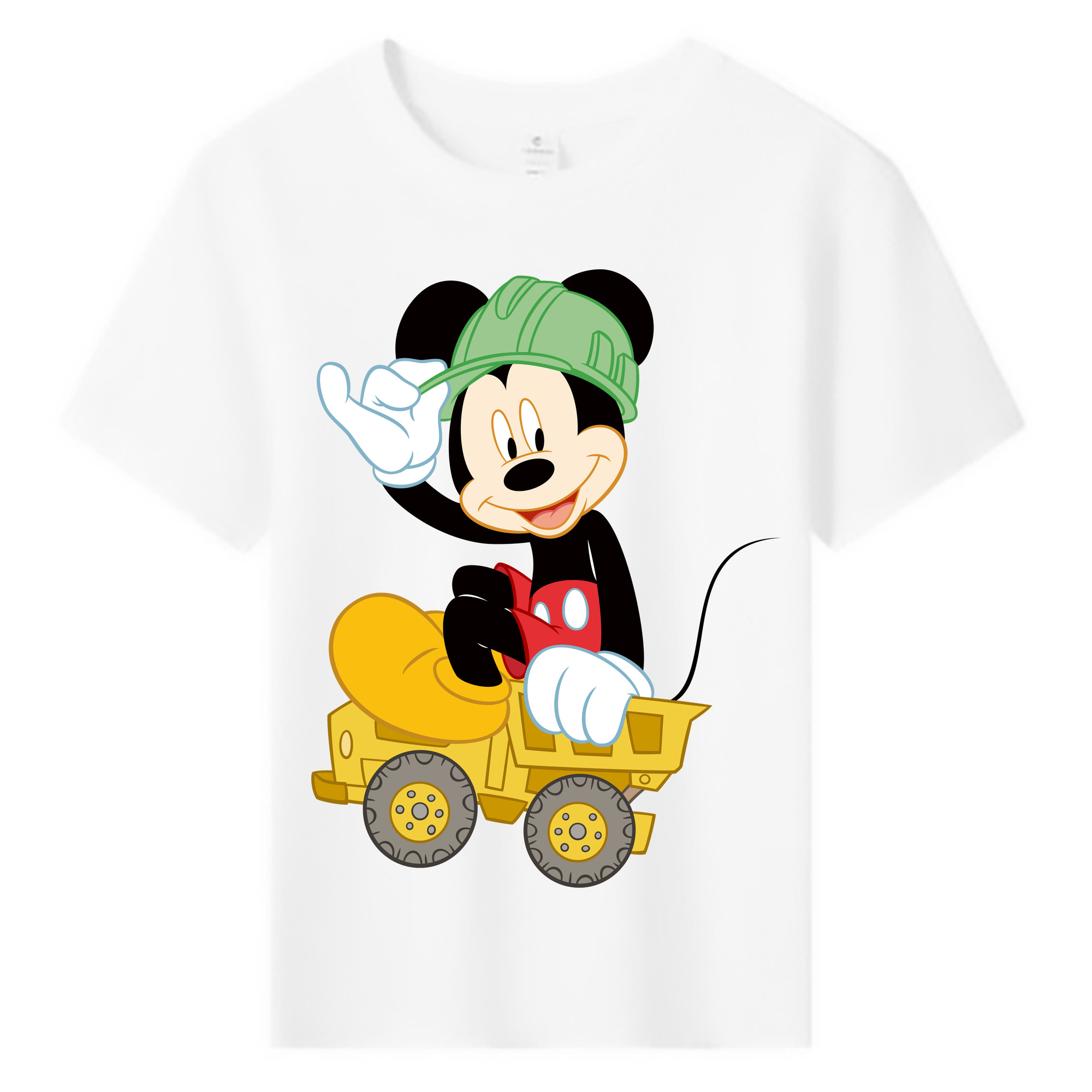 ミッキーマウス Mickey Mouse 綿100％キッズTシャツ（フロントプリント）