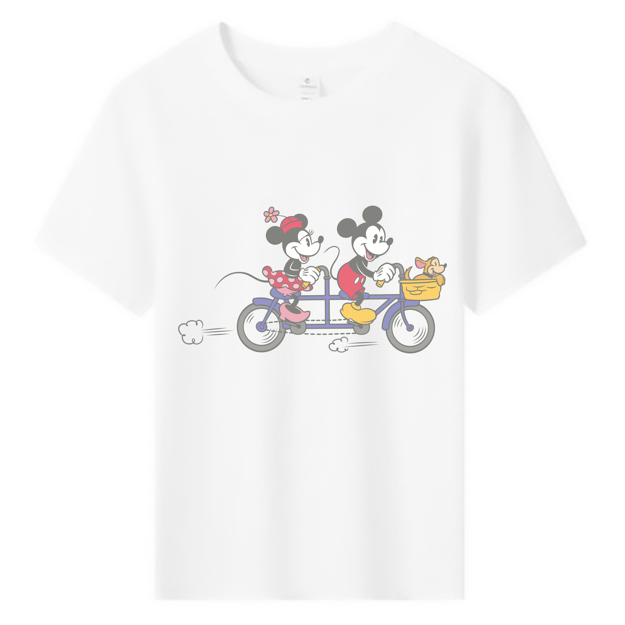 ミッキーマウス Mickey Mouse 綿100％キッズTシャツ（フロントプリント）