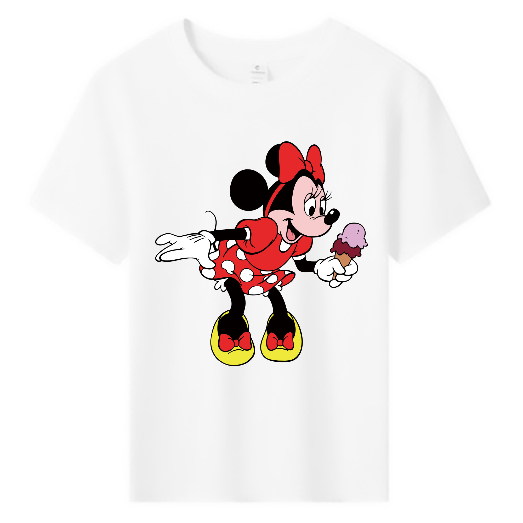 ミッキーマウス Mickey Mouse 綿100％キッズTシャツ（フロントプリント）