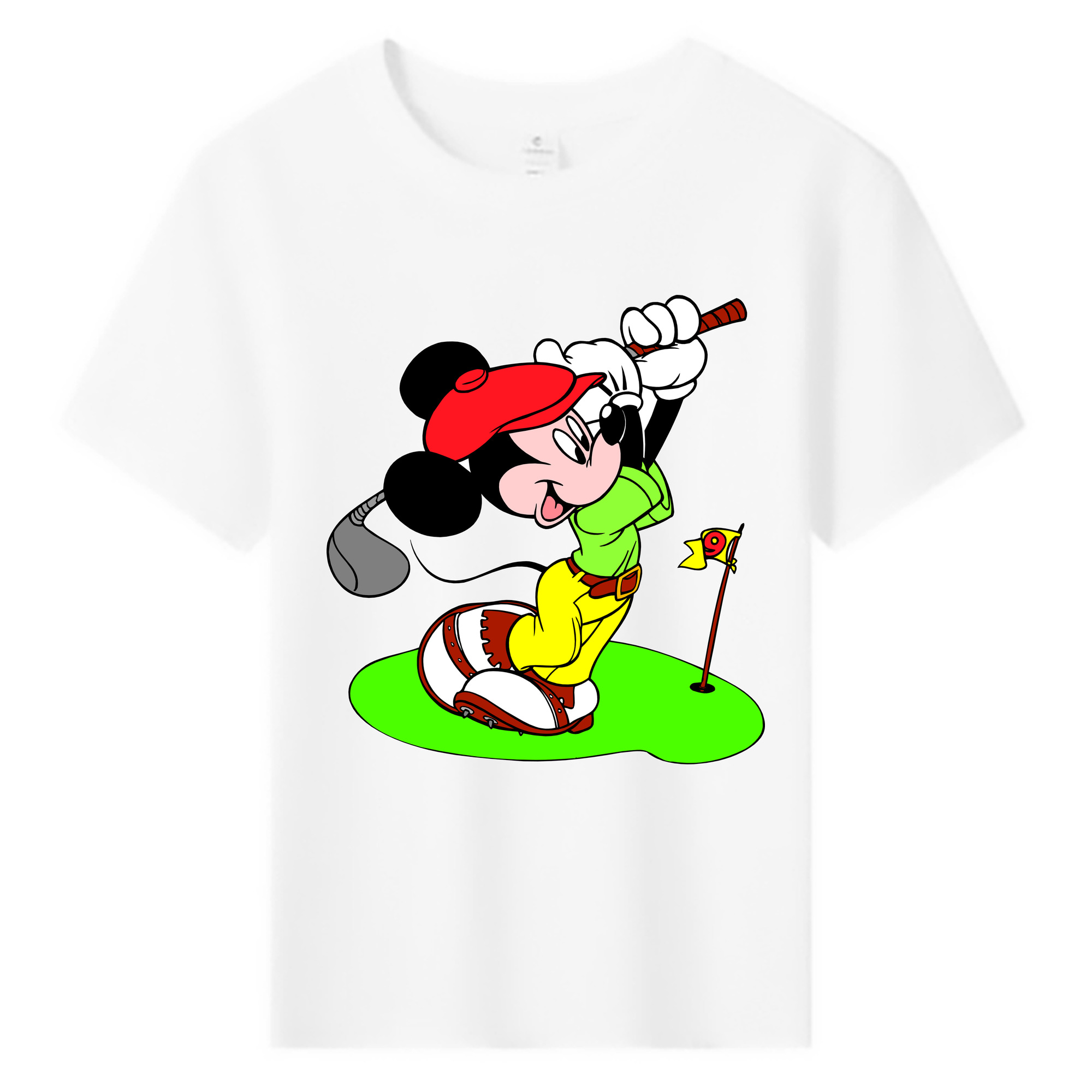 ミッキーマウス Mickey Mouse 綿100％キッズTシャツ（フロントプリント）