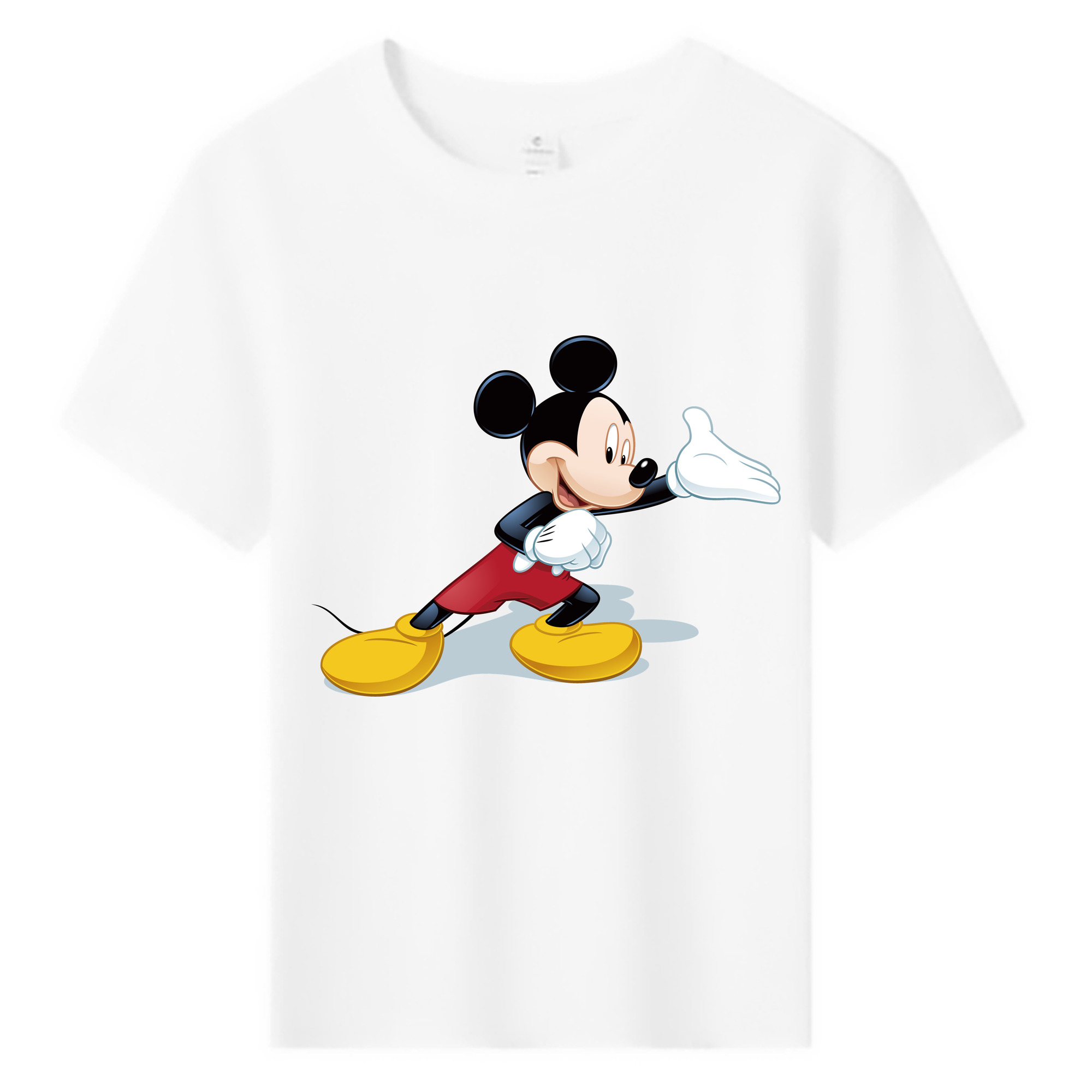 ミッキーマウス Mickey Mouse 綿100％キッズTシャツ（フロントプリント）