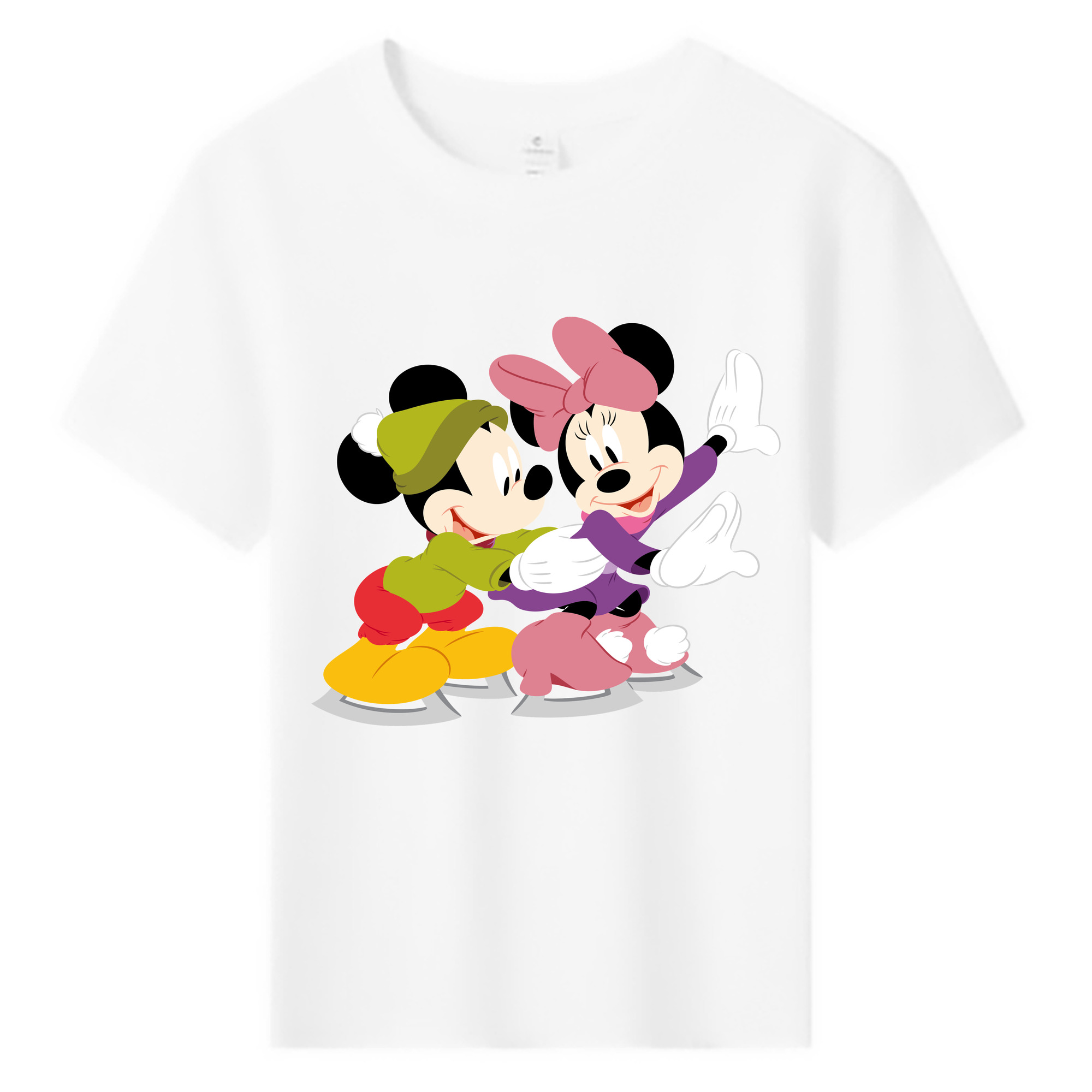 （画像用） ミッキーマウス Mickey Mouse 綿100％キッズTシャツ（フロントプリント）